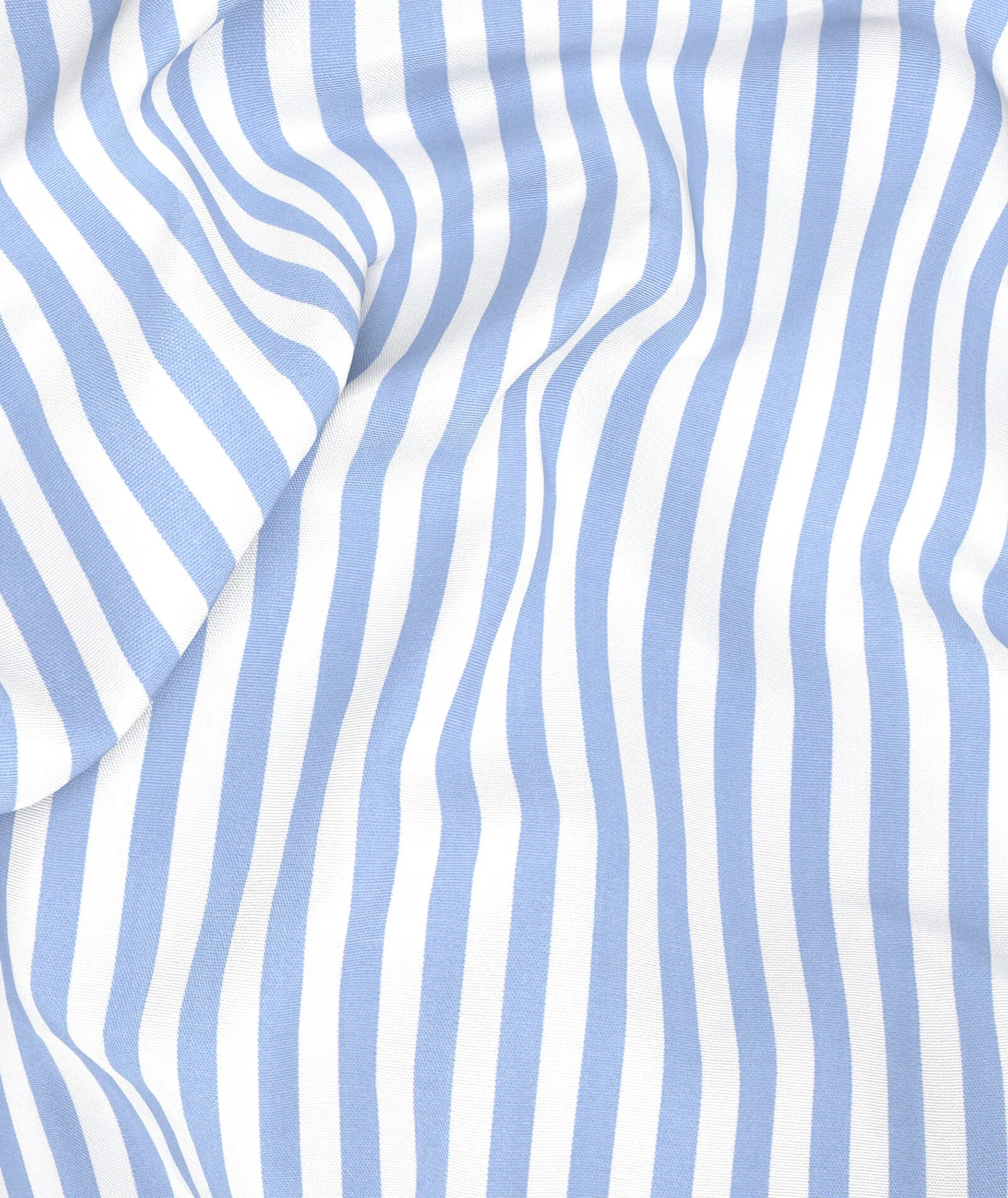 Camicia a righe azzurre in cotone - Image 6
