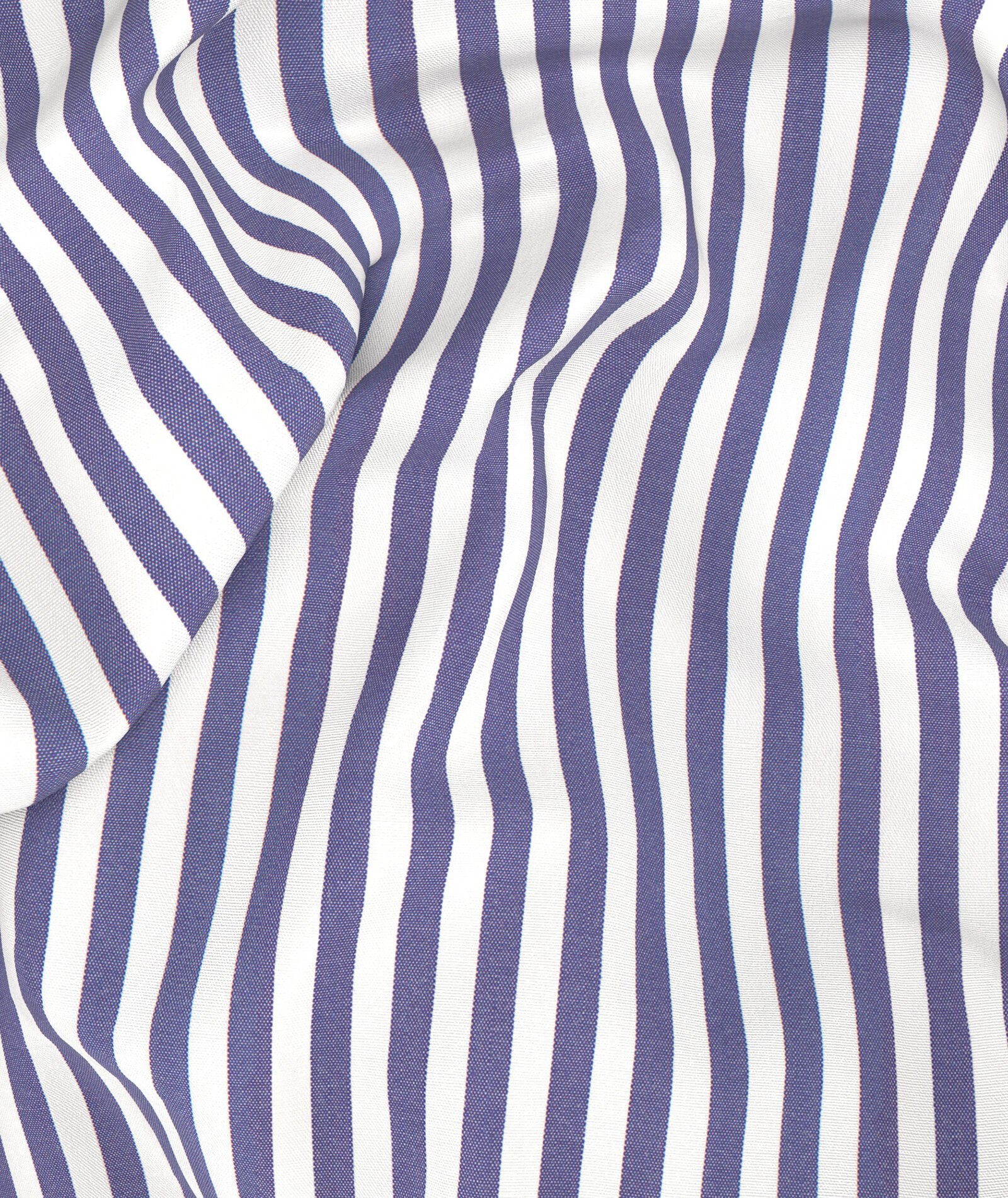 Camicia a righe blu in cotone - Image 6