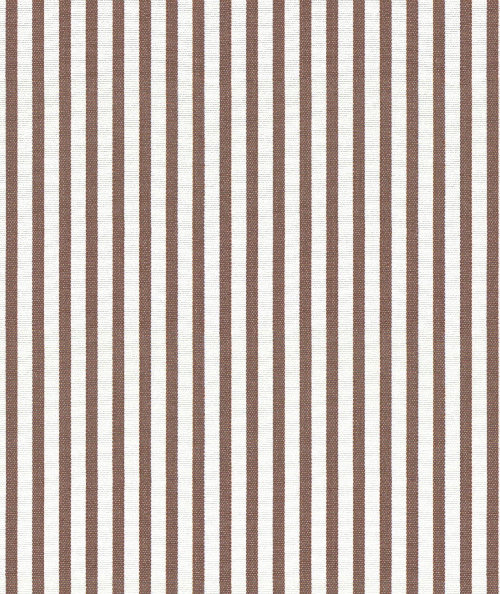 Camicia a righe marroni in cotone - Image 4