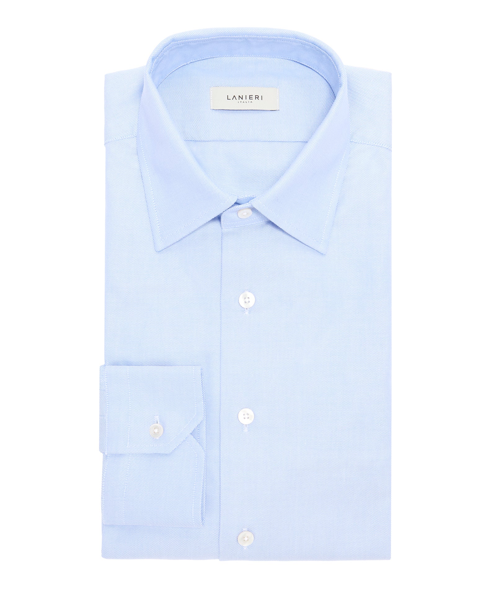 Camicia Azzurra in Oxford di Cotone - Image 2