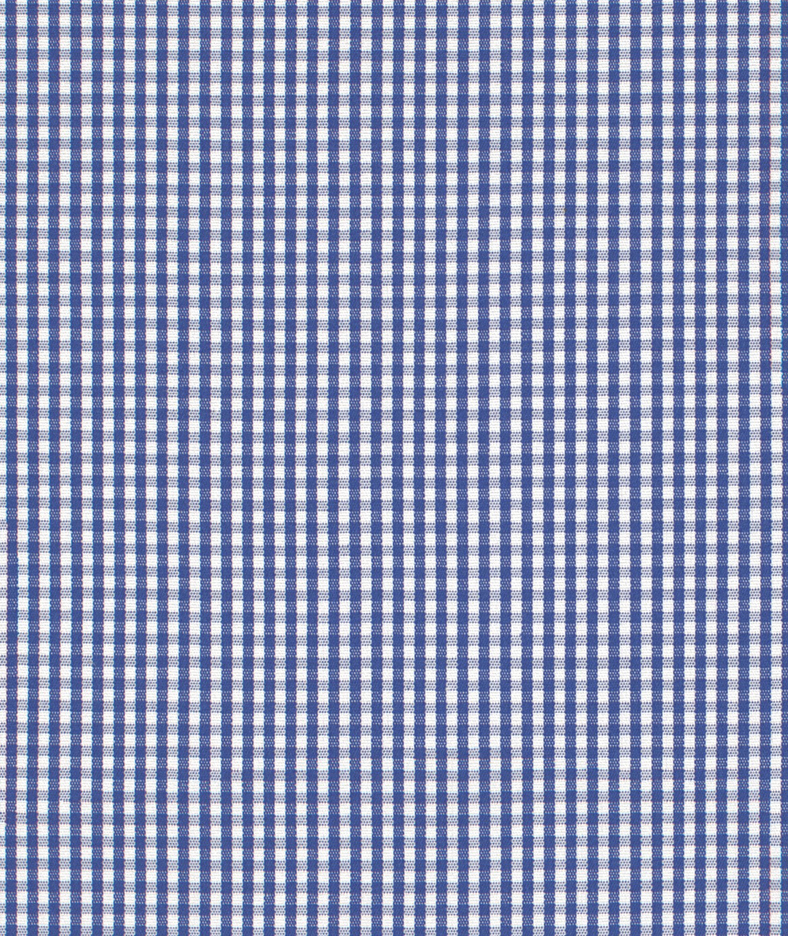 Camicia Azzurra in Popeline di Cotone Microquadretto - Image 6