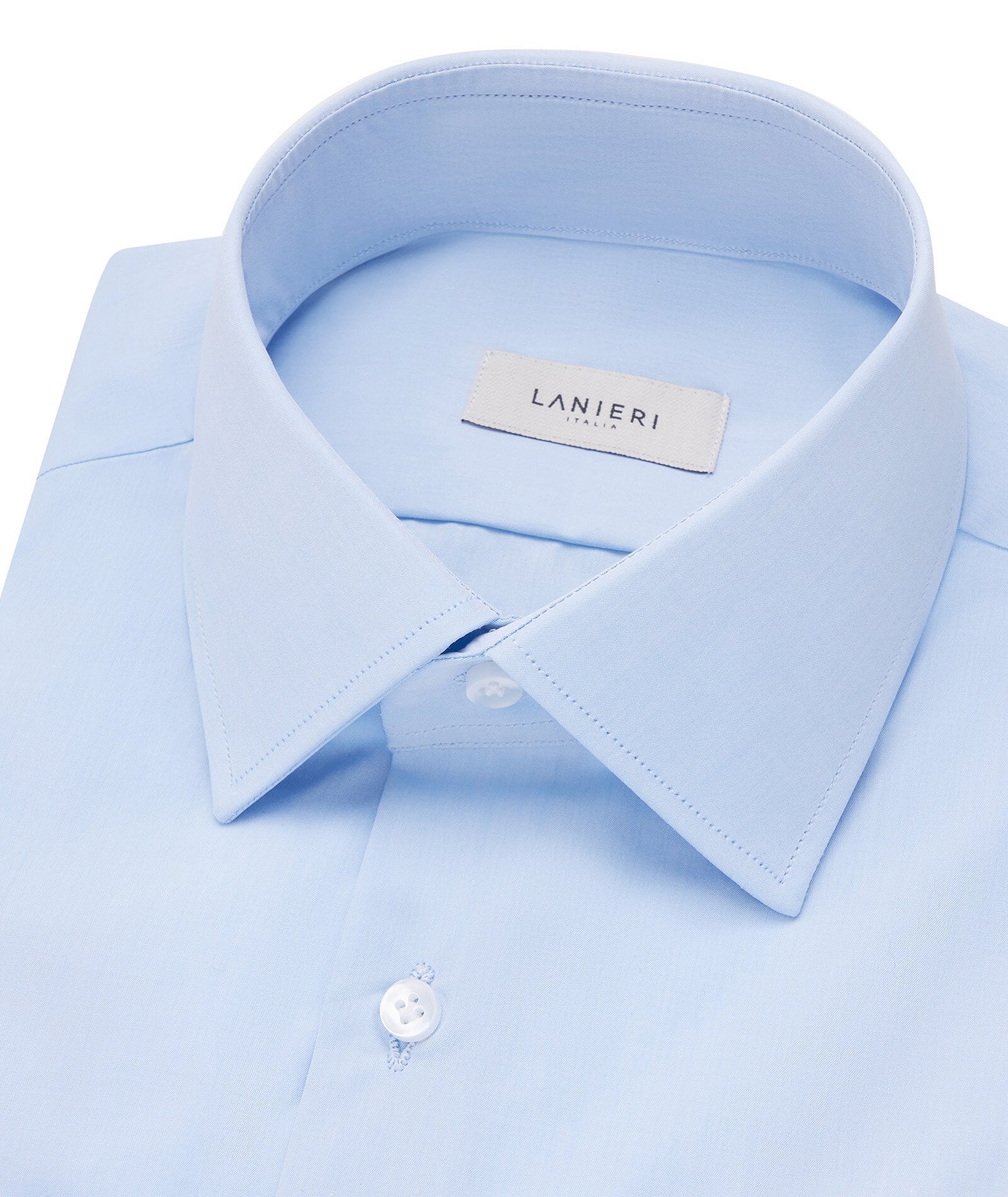 Camicia Azzurro in Popeline di Cotone - Image 2