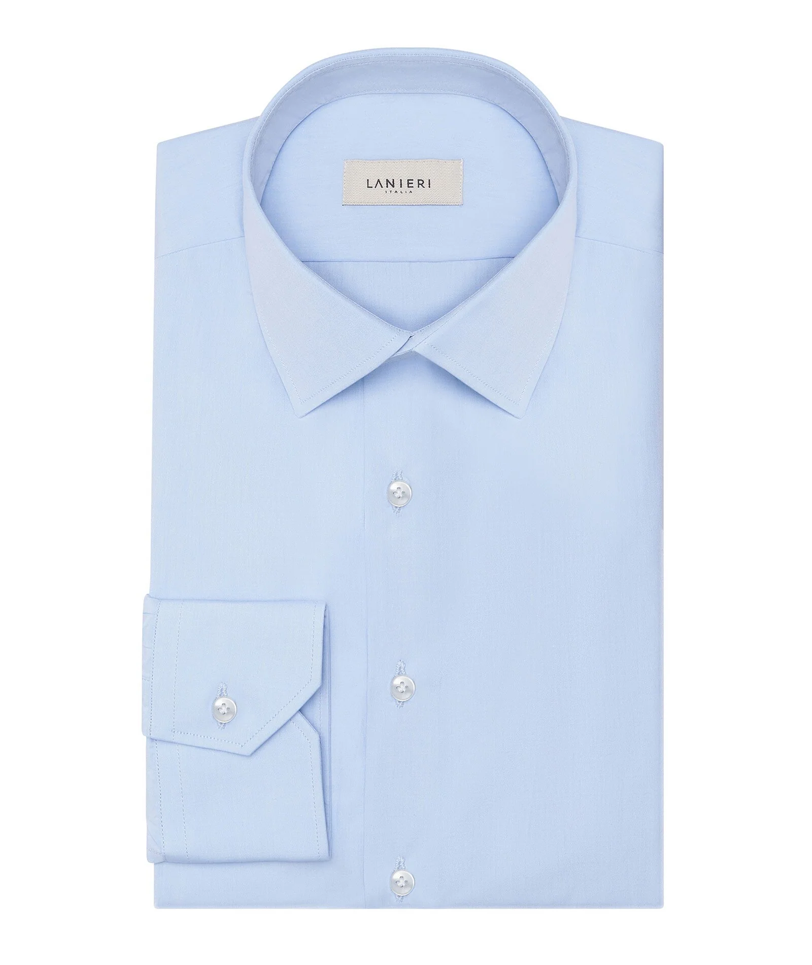 Camicia Azzurro in Popeline di Cotone - Image 3