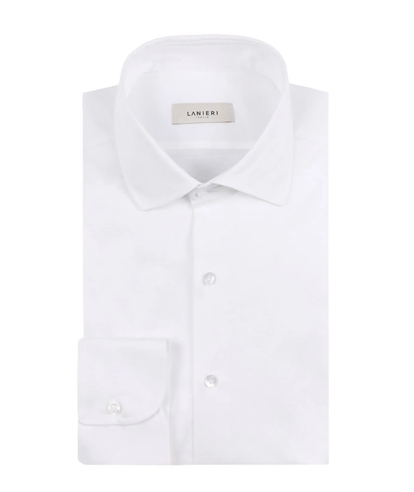 Camicia bianca in jersey di cotone - Image 3