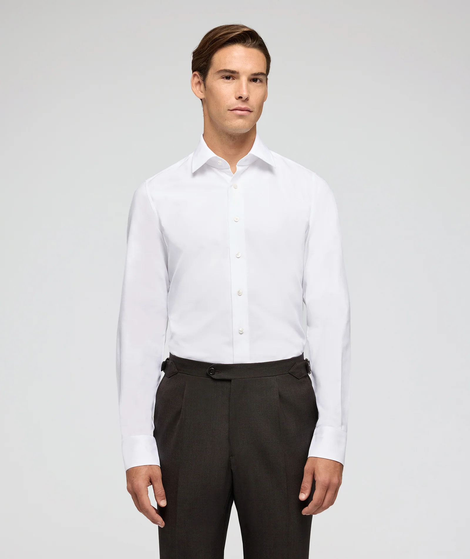 Camicia Bianca in Oxford di Cotone