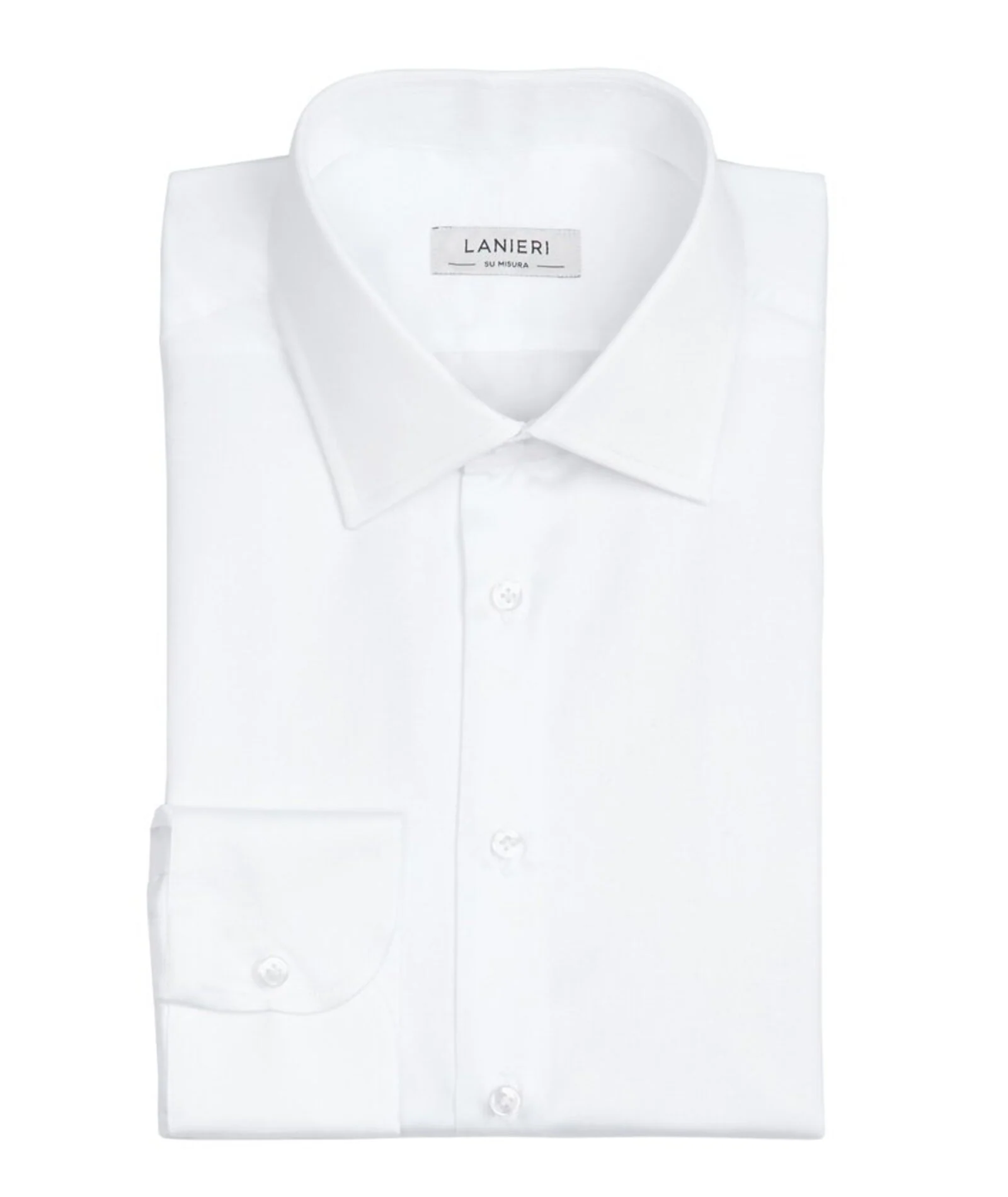 Camicia Cerimonia Bianca Raso Microdesign - Image 3