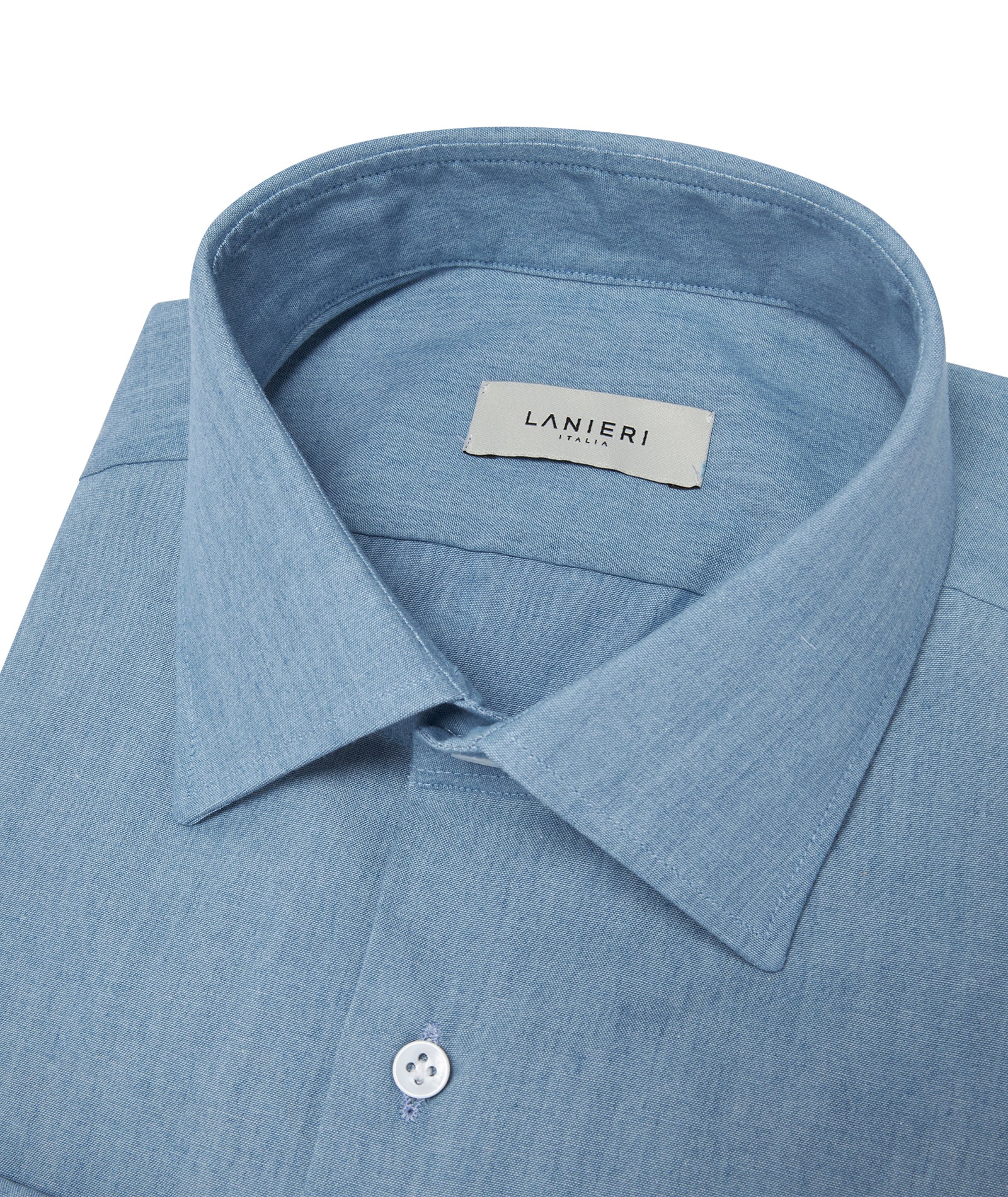 Camicia Effetto Denim Azzurra - Image 2