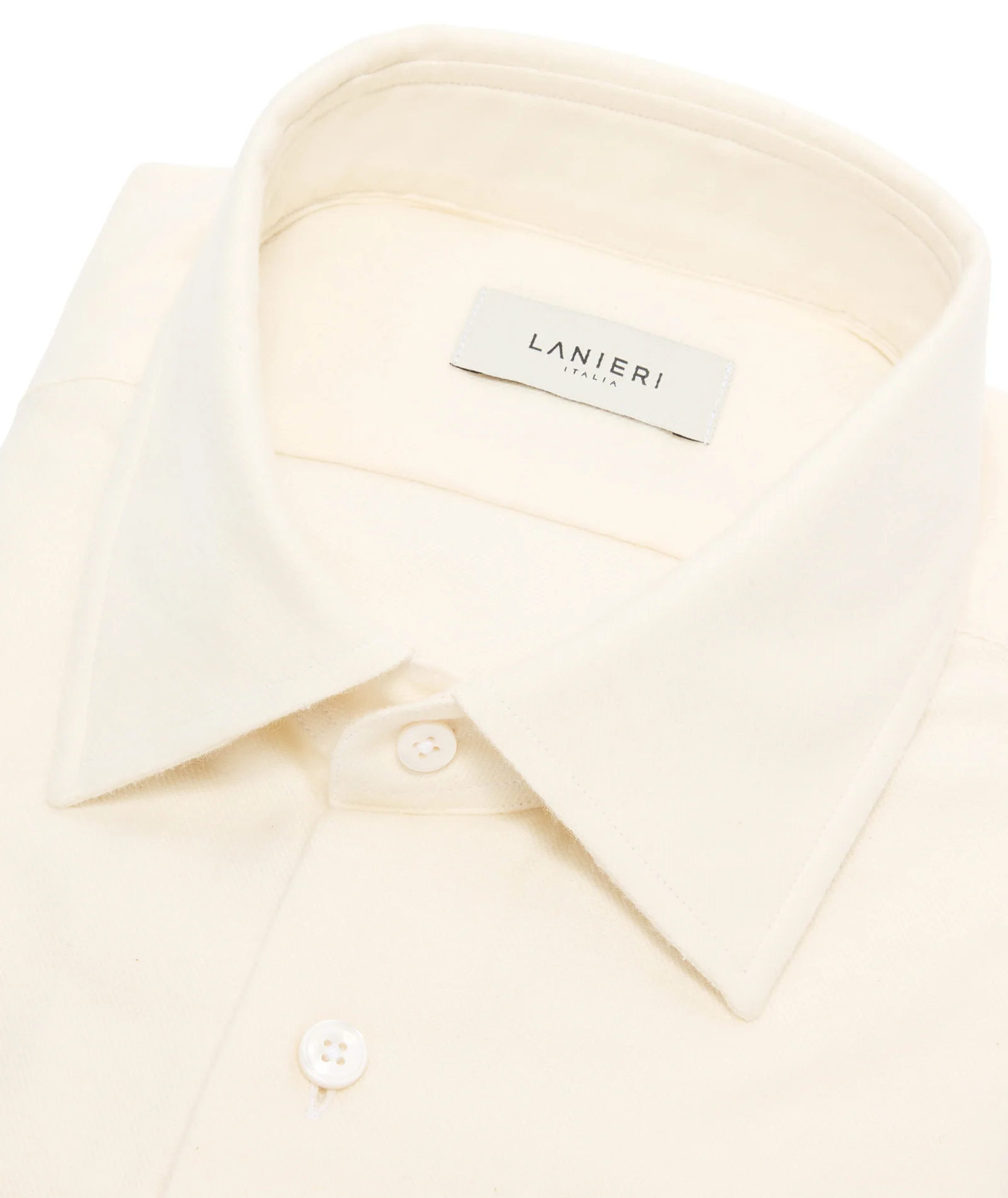 Camicia Flanella Cotone Bianco - Image 3