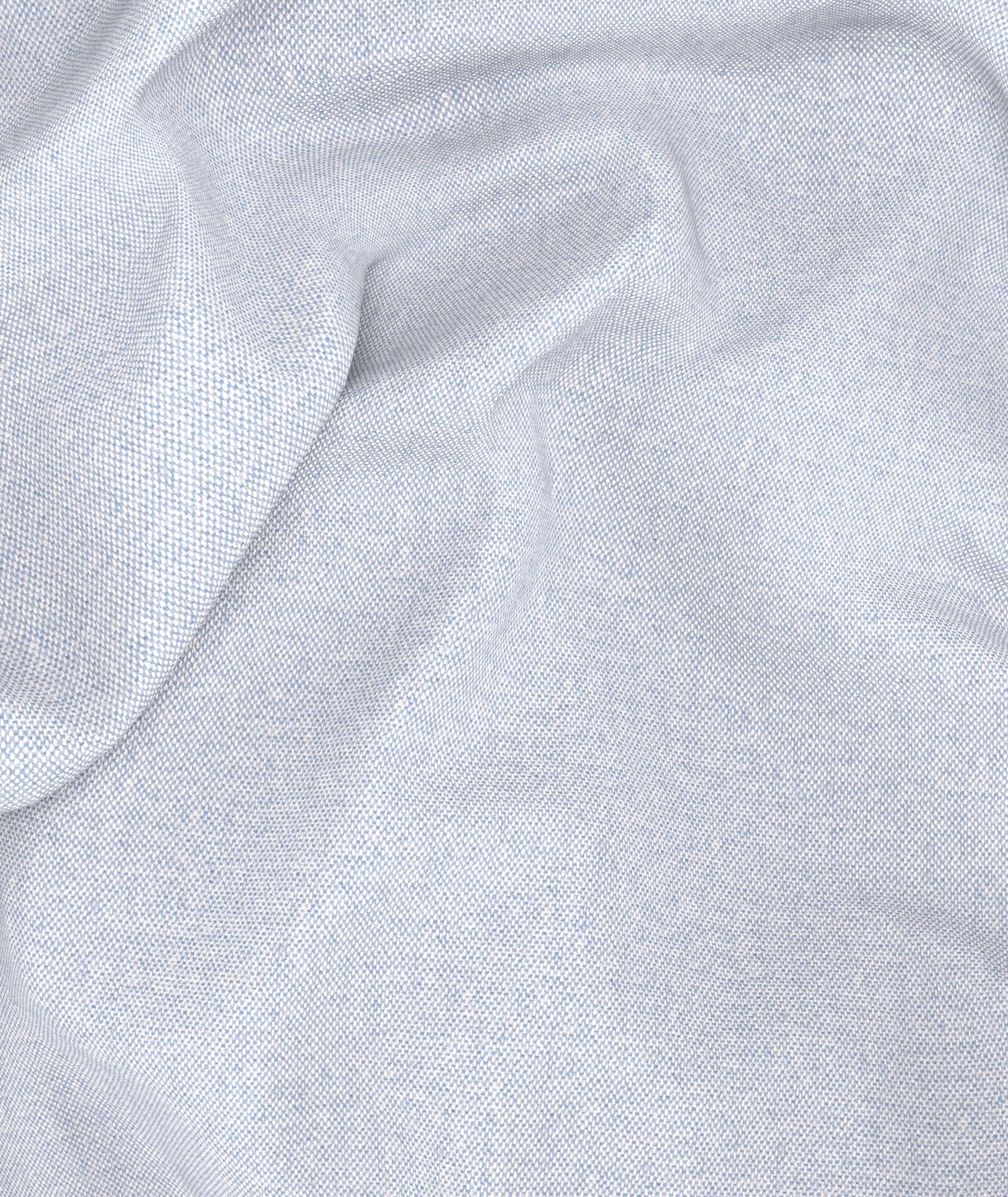 Camicia Flanella Tinta Unita Azzura - Image 5