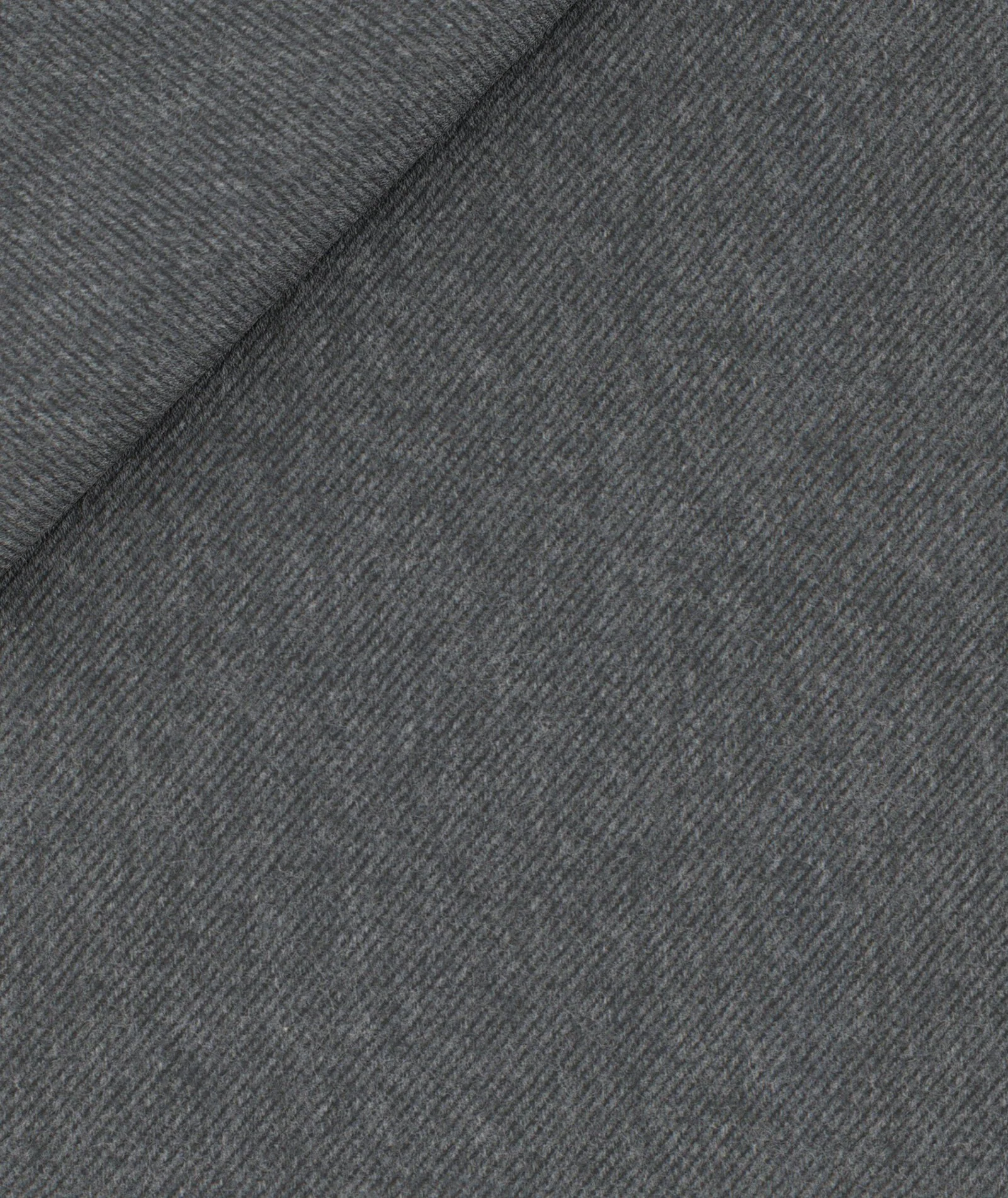 Camicia grigio scuro in twill di flanella di cotone - Image 5