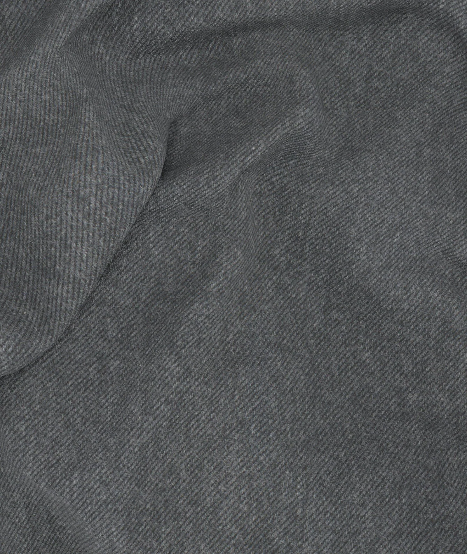 Camicia grigio scuro in twill di flanella di cotone - Image 6