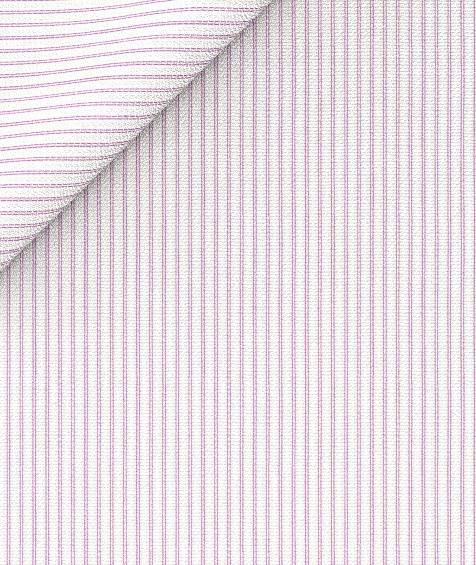 Camicia in cotone a righe viola - Image 5