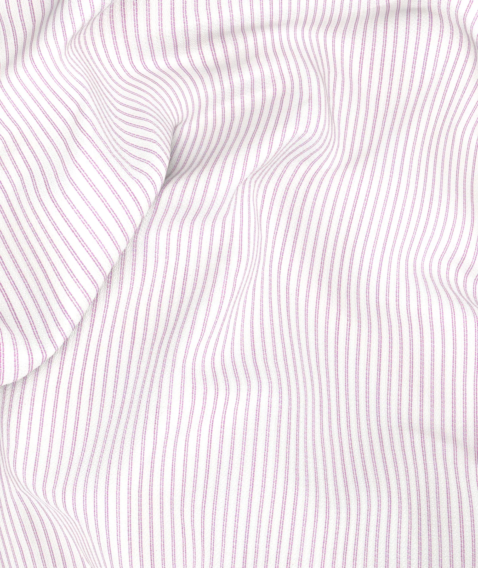 Camicia in cotone a righe viola - Image 6