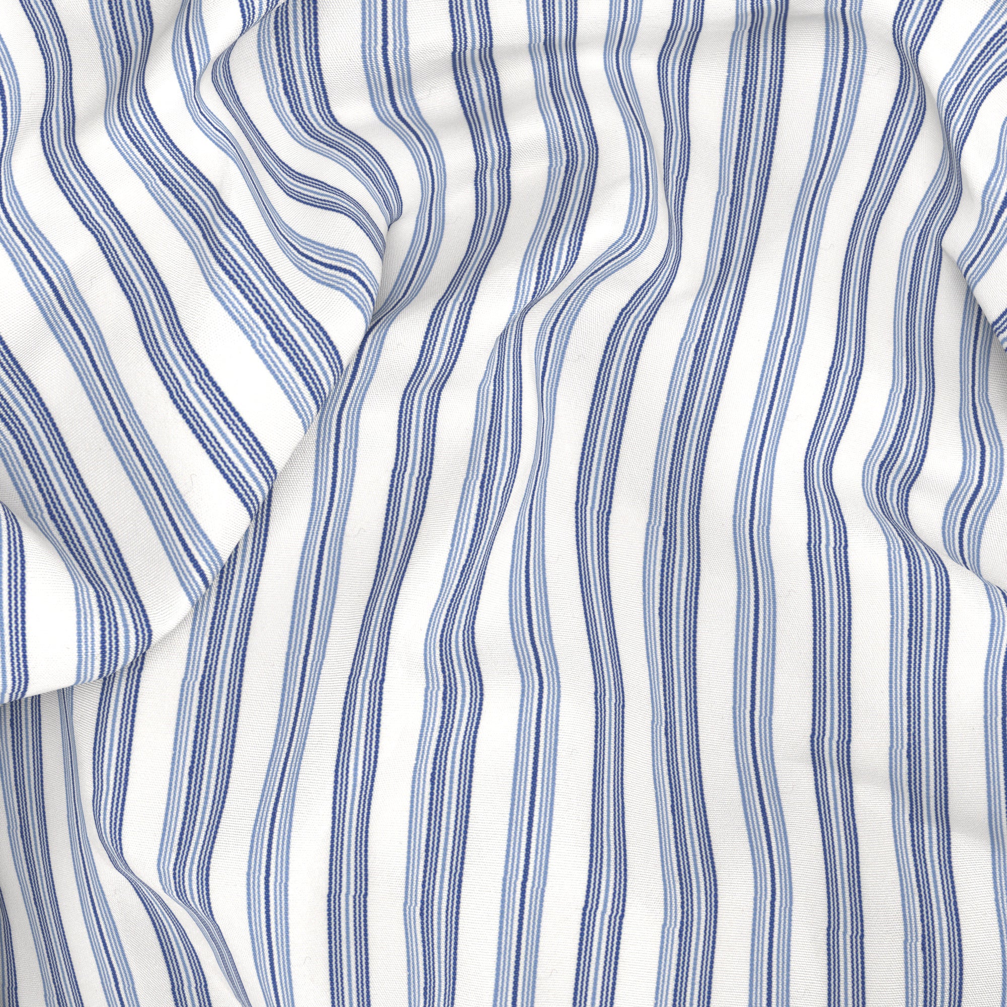 Camicia in cotone rigata azzurra - Image 6