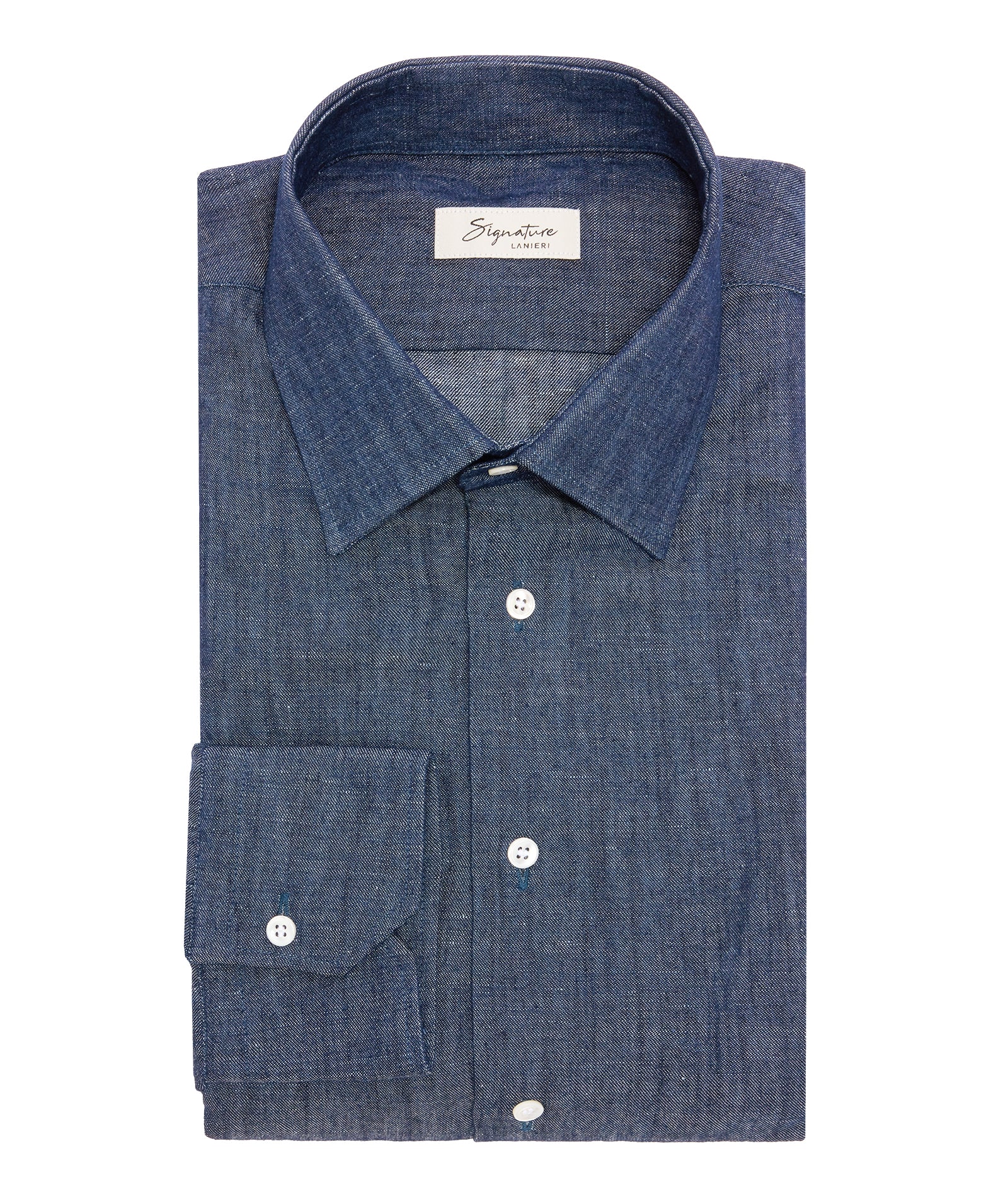 Camicia in denim blu - Image 3