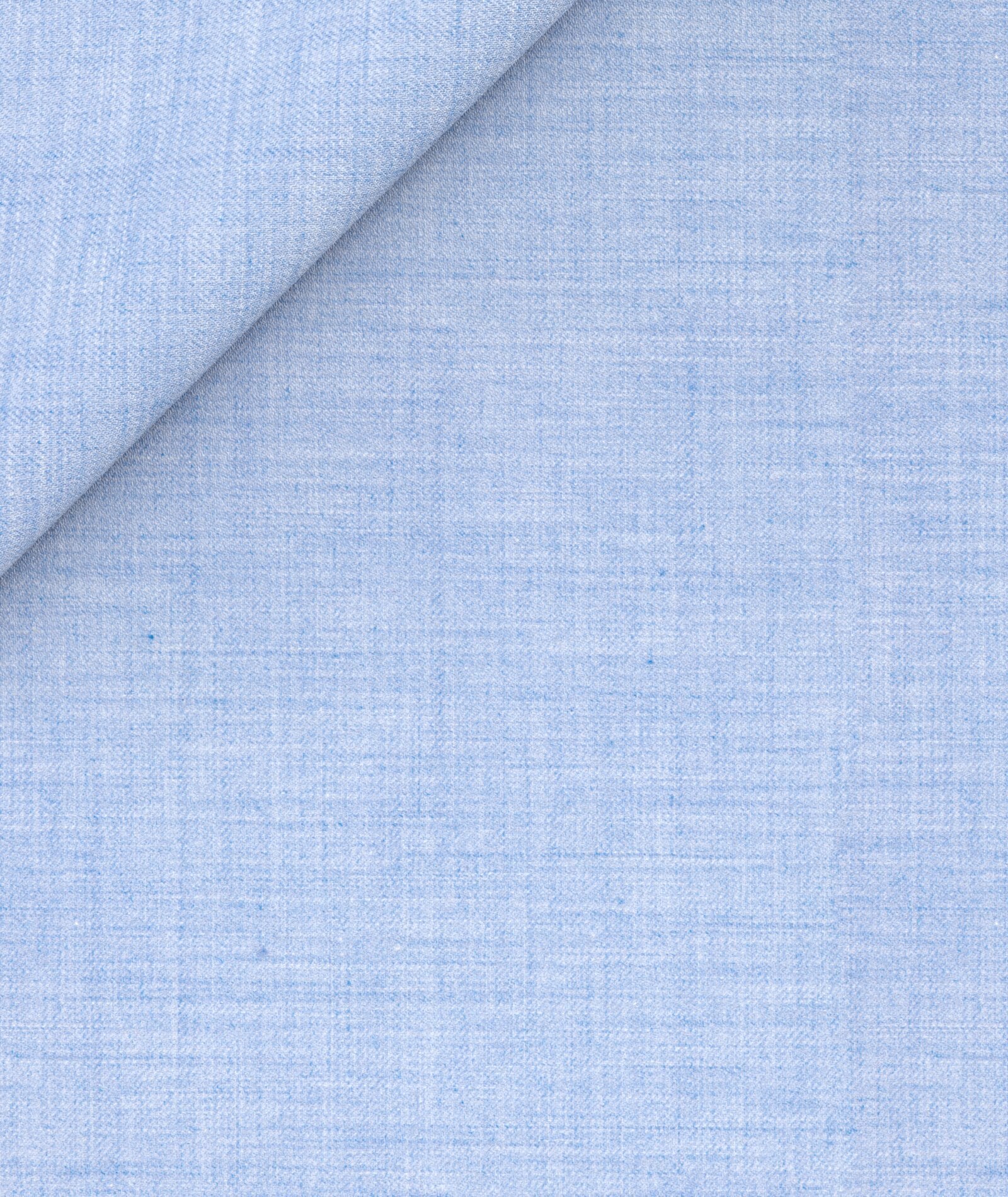 Camicia in flanella di cotone azzurra - Image 4
