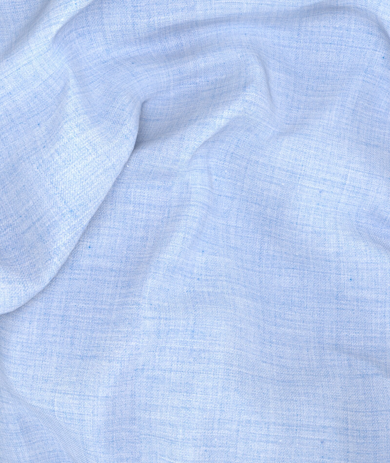 Camicia in flanella di cotone azzurra - Image 5