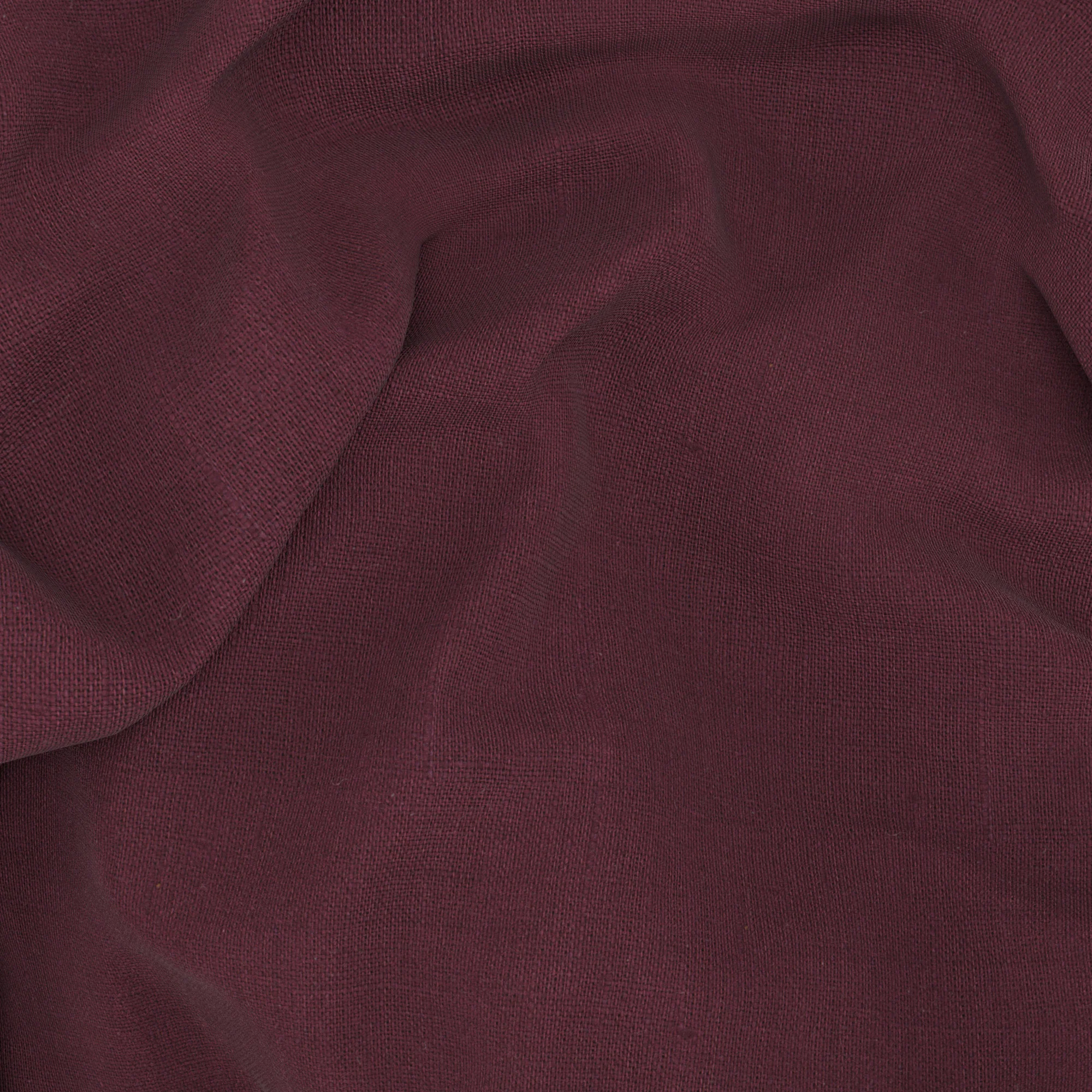 Camicia in lino bordeaux - Image 7