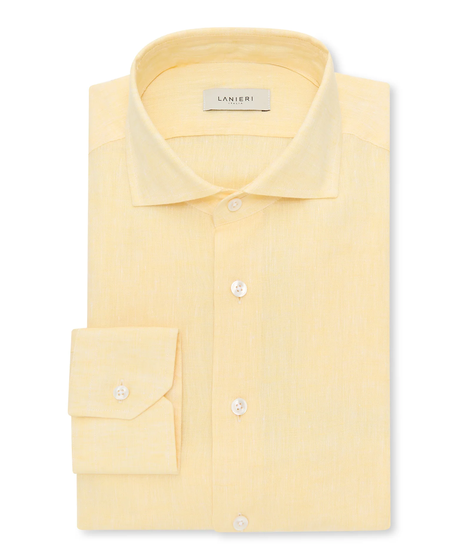 Camicia in lino giallo - Image 3