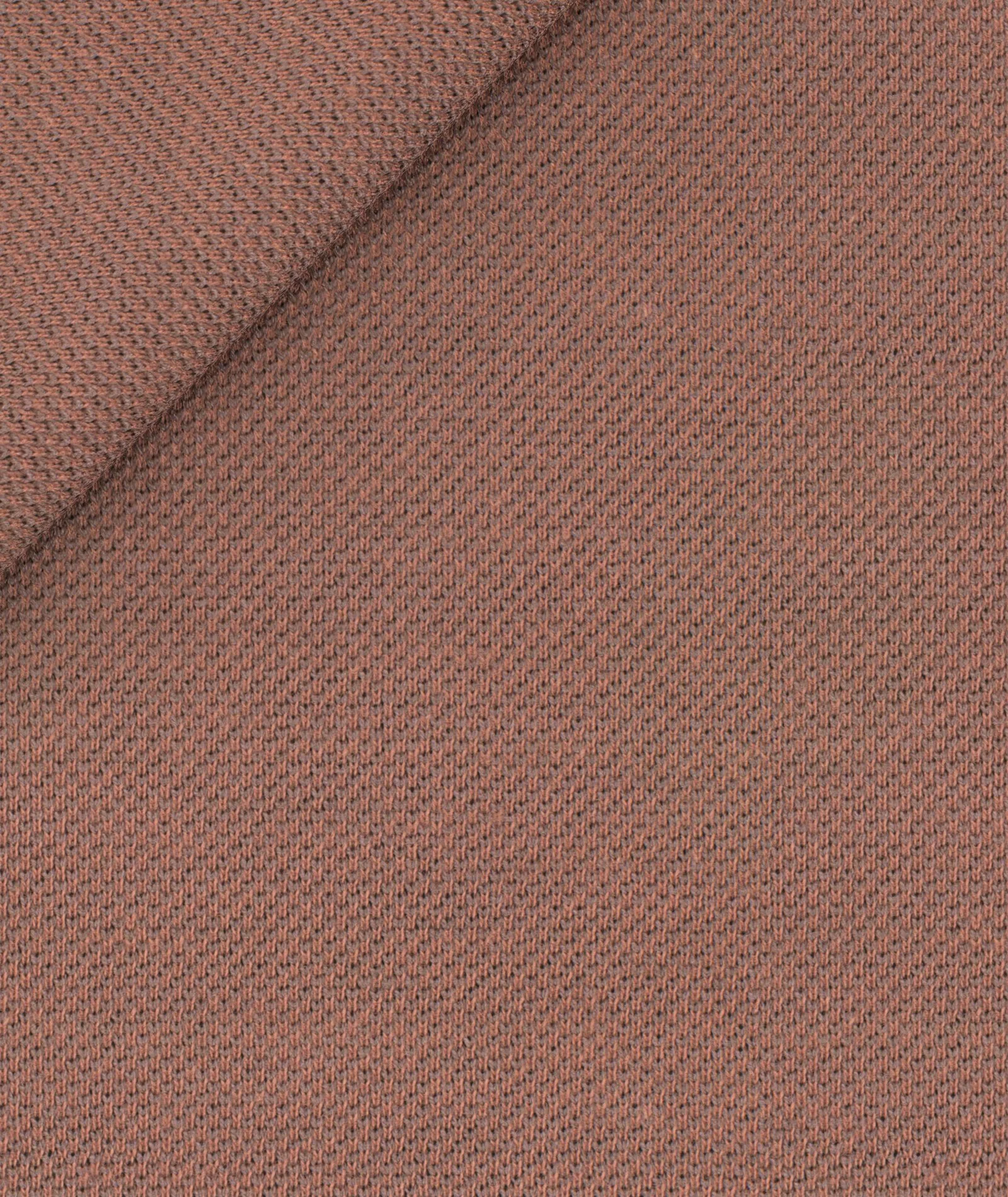 Camicia Marrone in Piquet di Cotone - Image 4