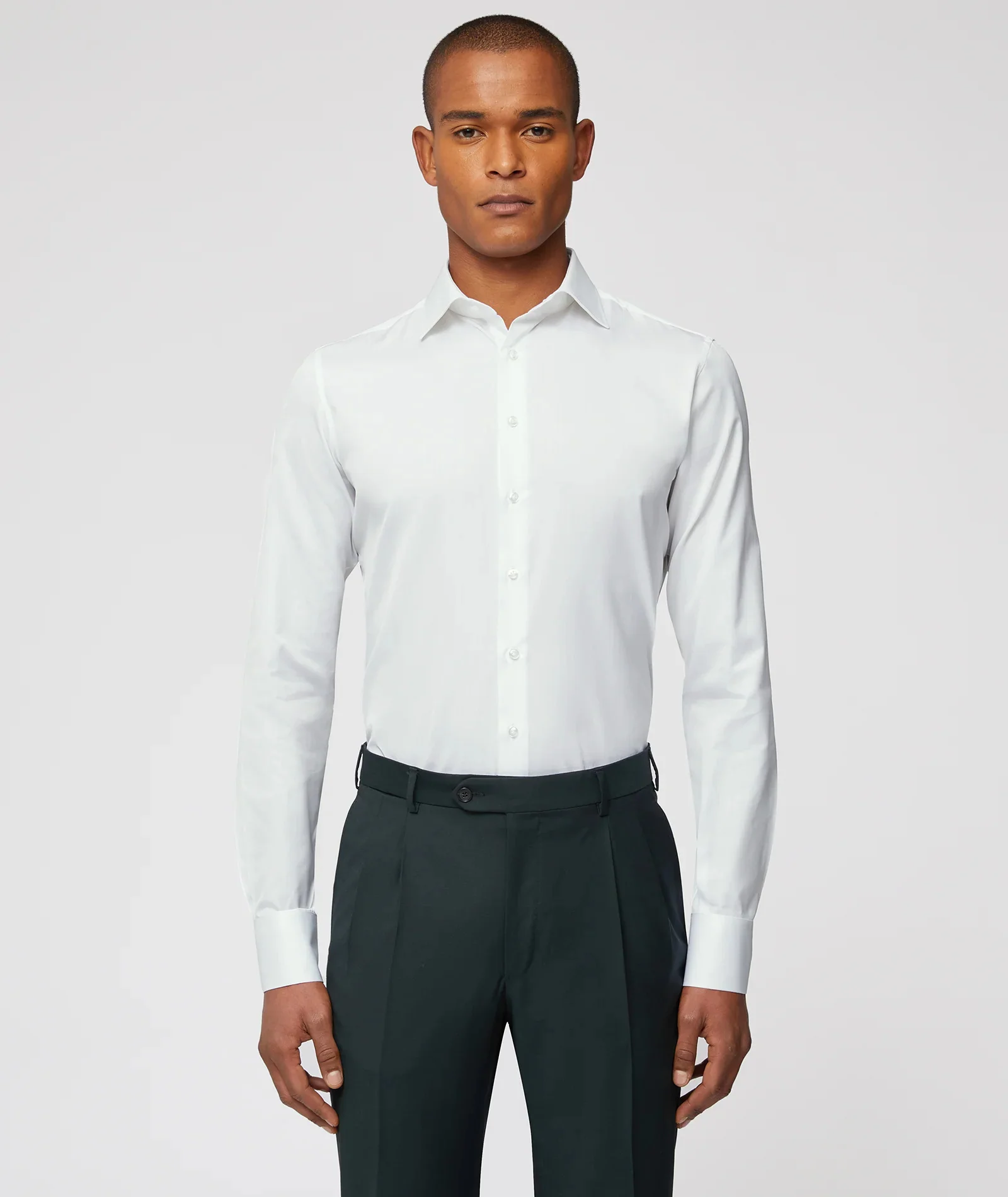 Camicia Natural Stretch Oxford Bianca