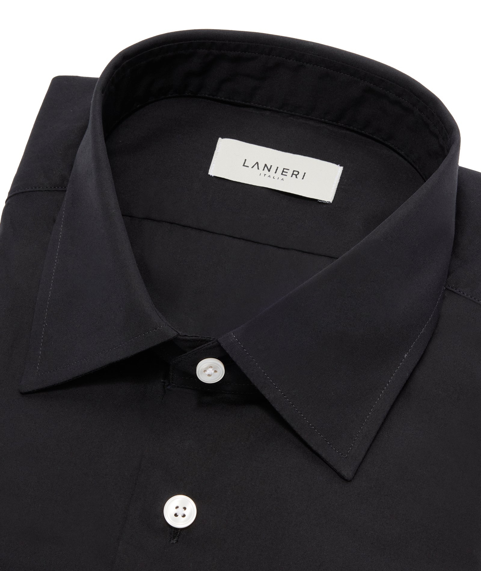 Camicia Nera Popeline - Image 3