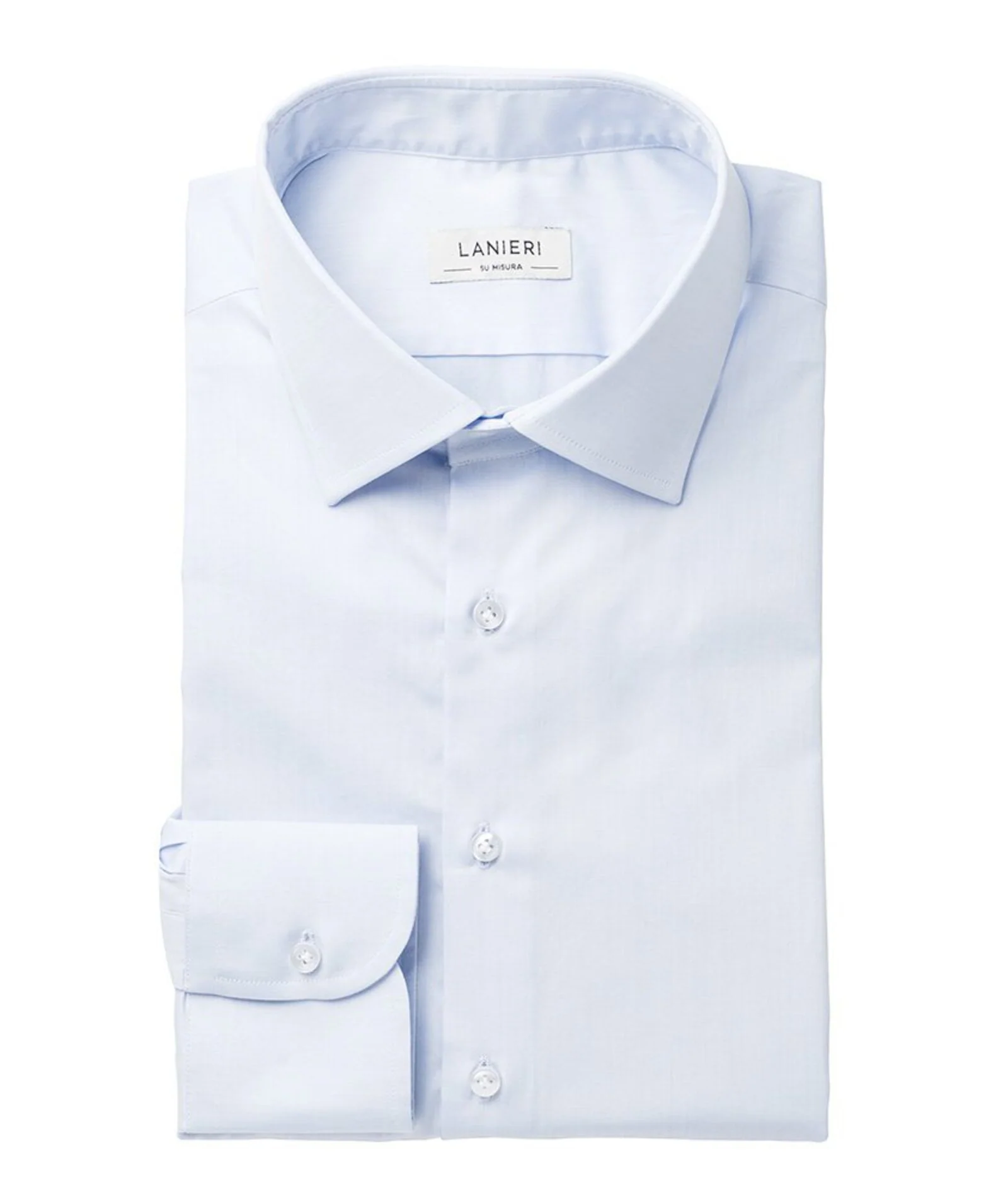 Camicia Signature in cotone azzurra natural stretch - Image 2
