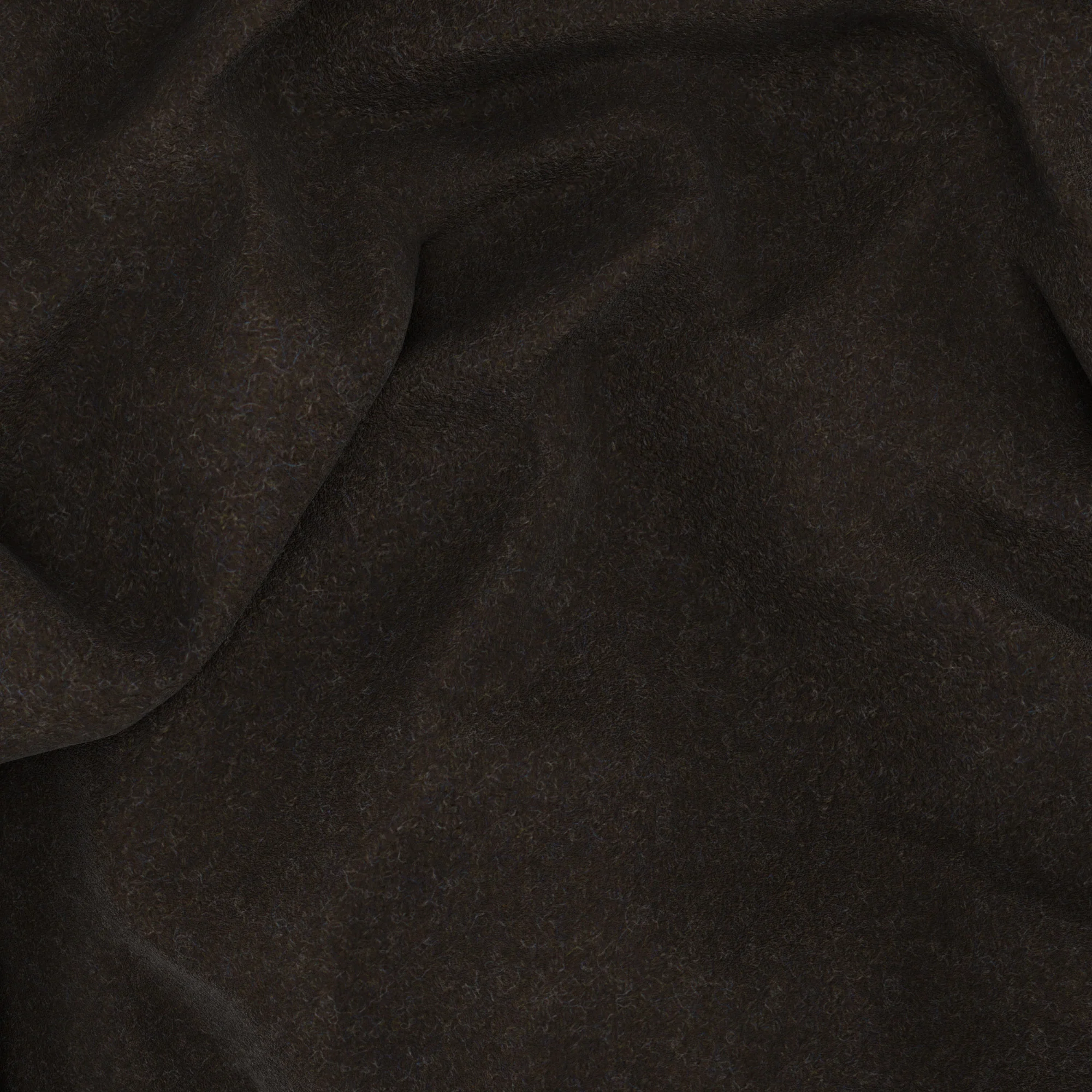 Cappotto in lana double marrone e blu - Image 3