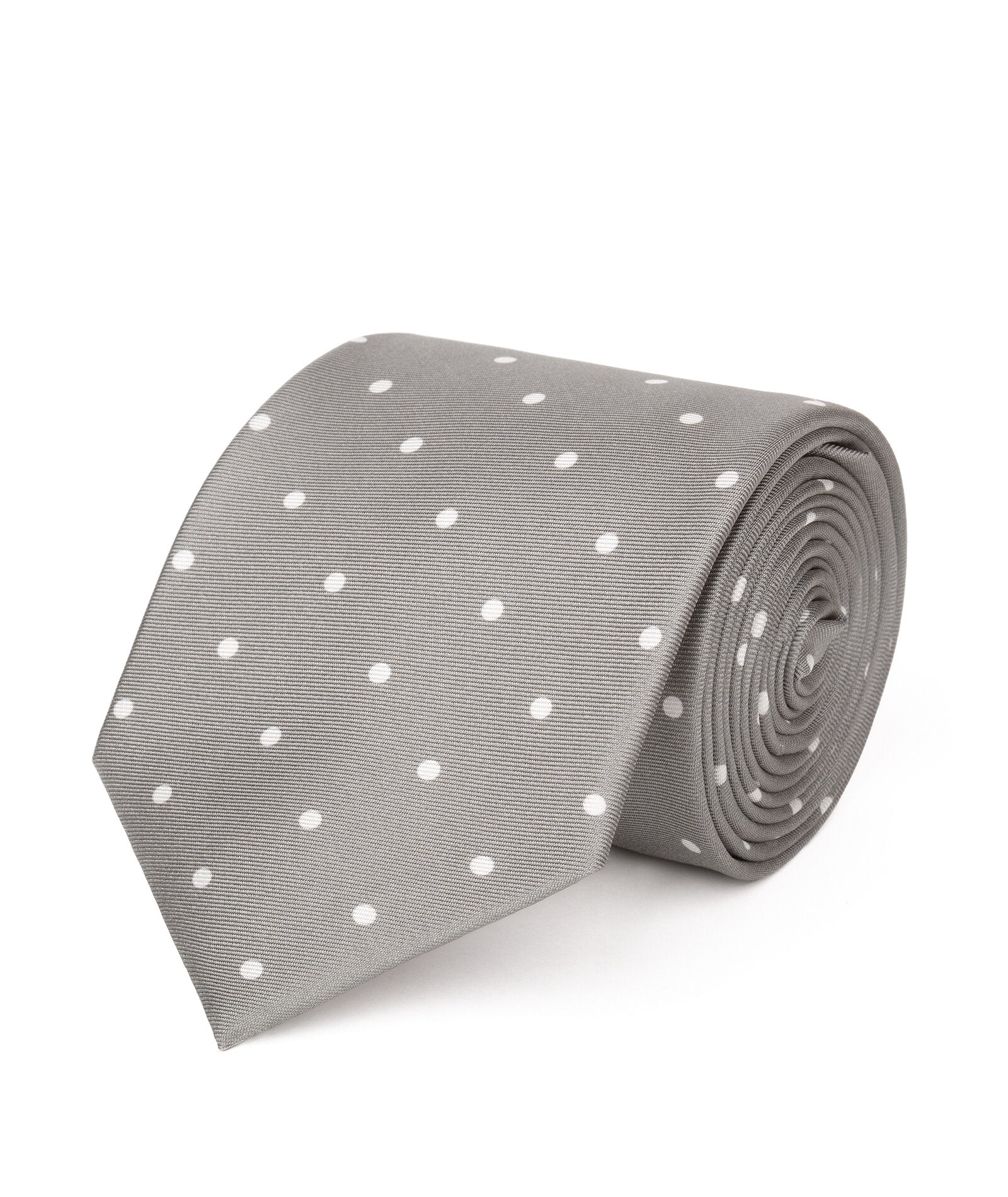 Cravatta Grigio Chiaro twill di Seta