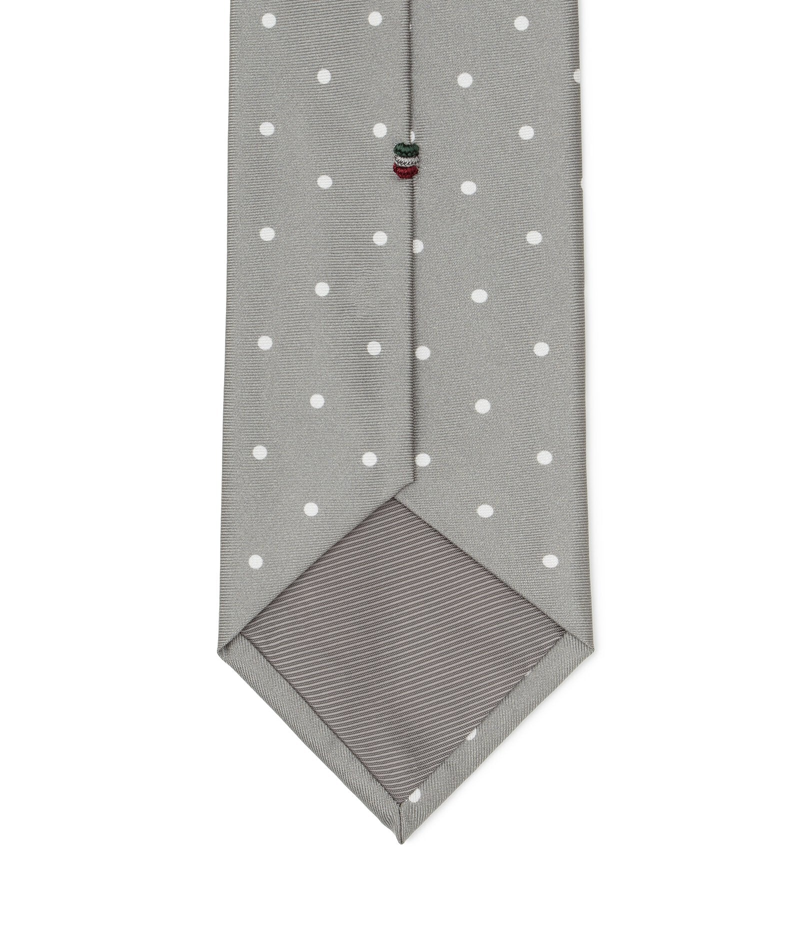 Cravatta Grigio Chiaro twill di Seta - Image 3