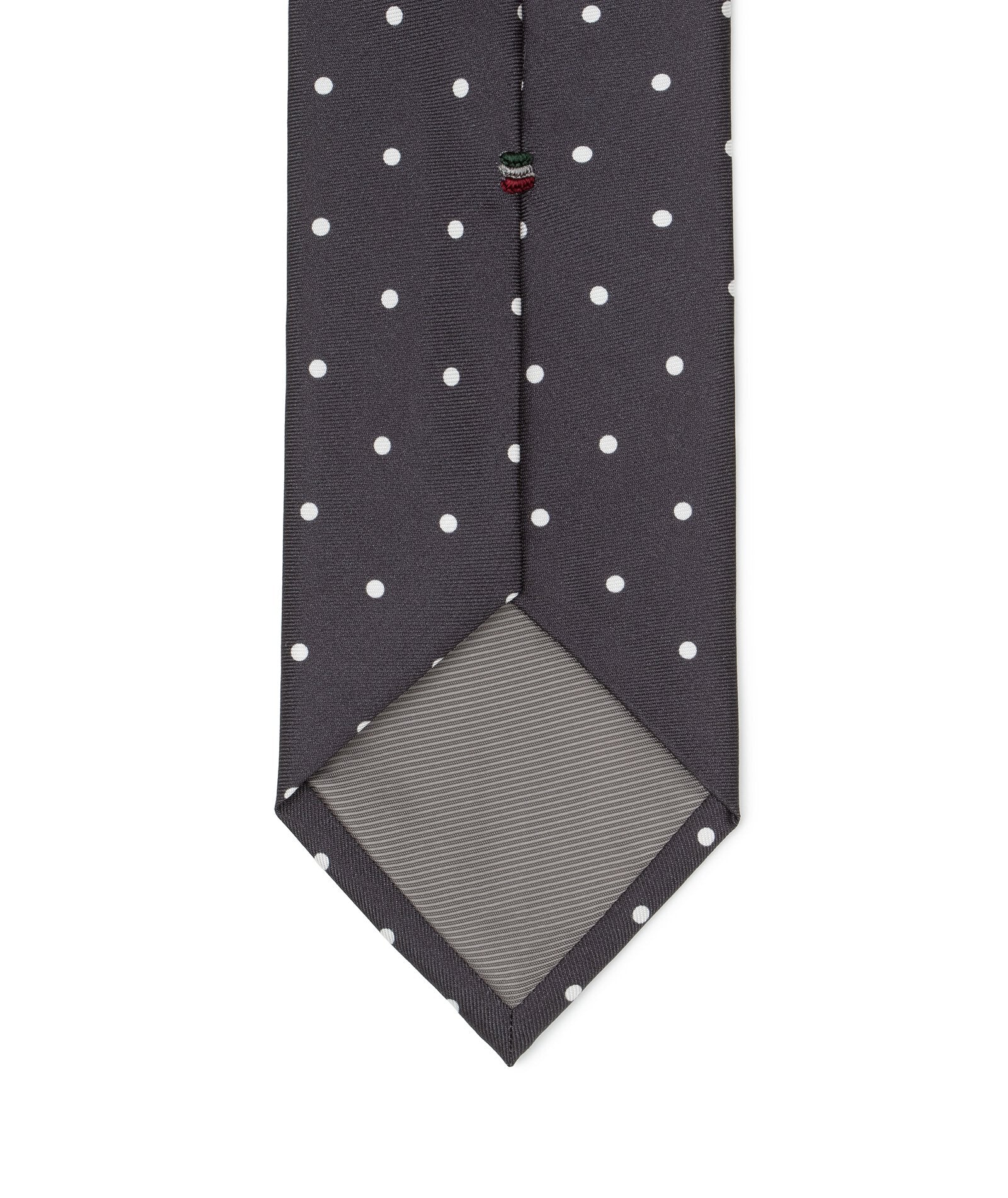 Cravatta Grigio Scuro twill di Seta - Image 3