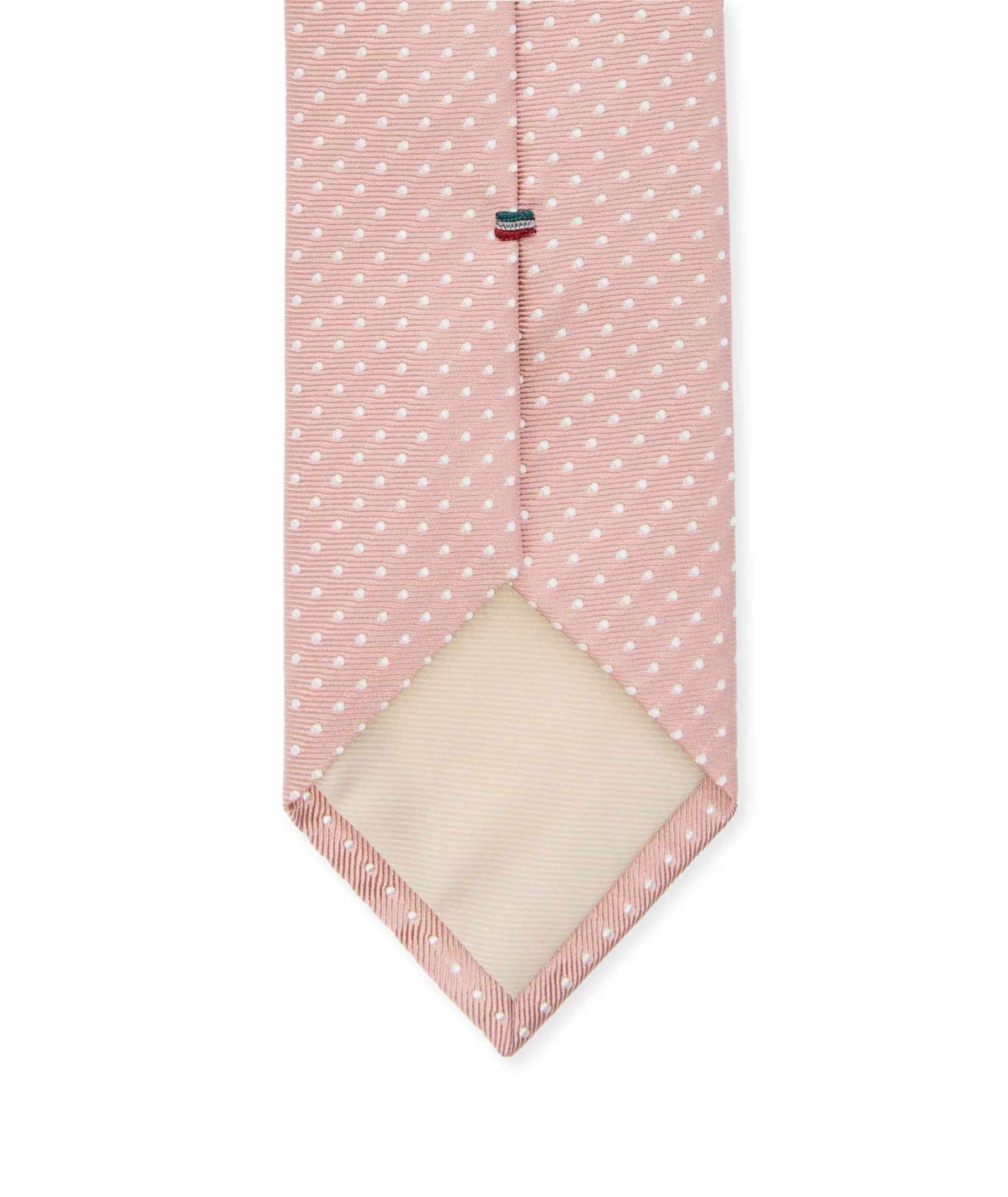 Cravatta in jacquard di seta a pois rosa - Image 2