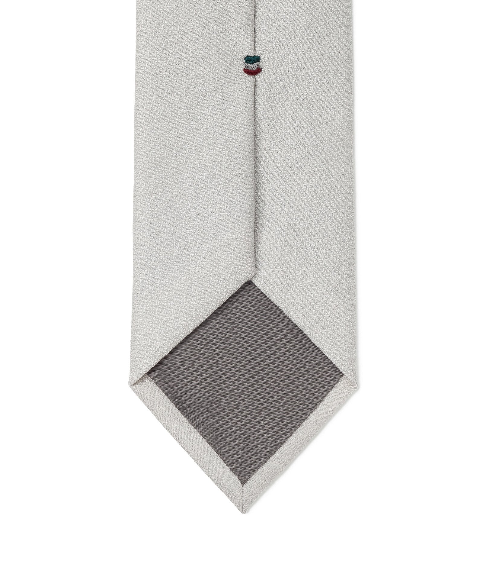Cravatta Lana Seta Grigio - Image 3