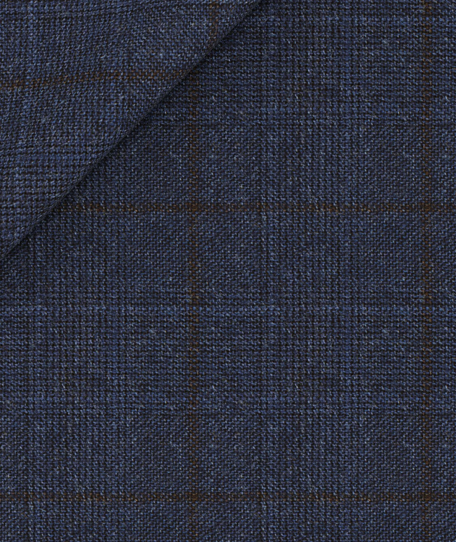 flanella pettinata principe galles blu