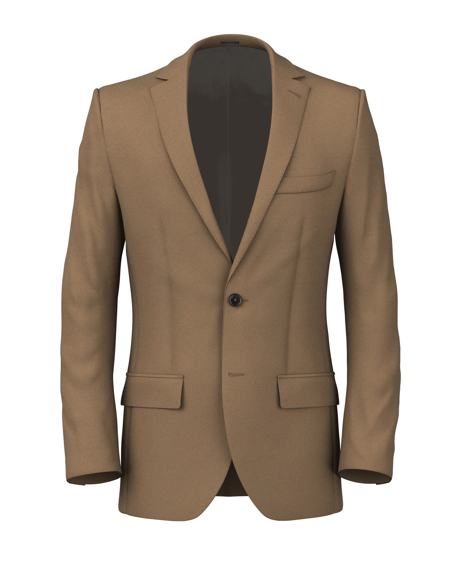 Giacca beige in twill di cotone e seta