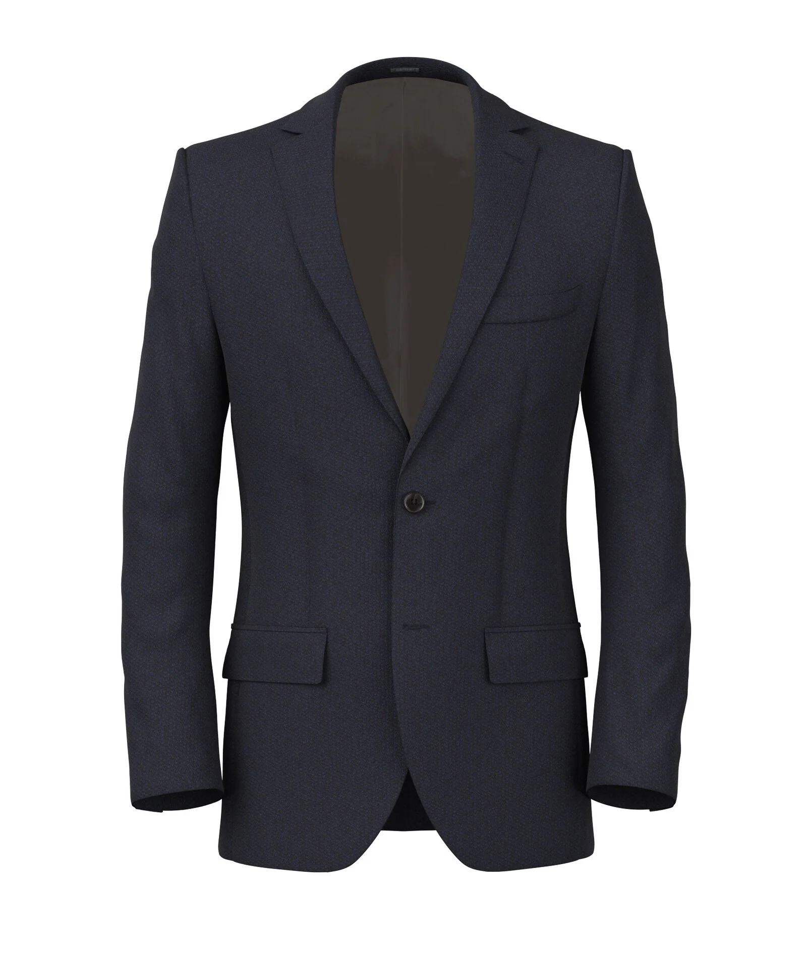 Giacca Blu in Hopsack di Lana