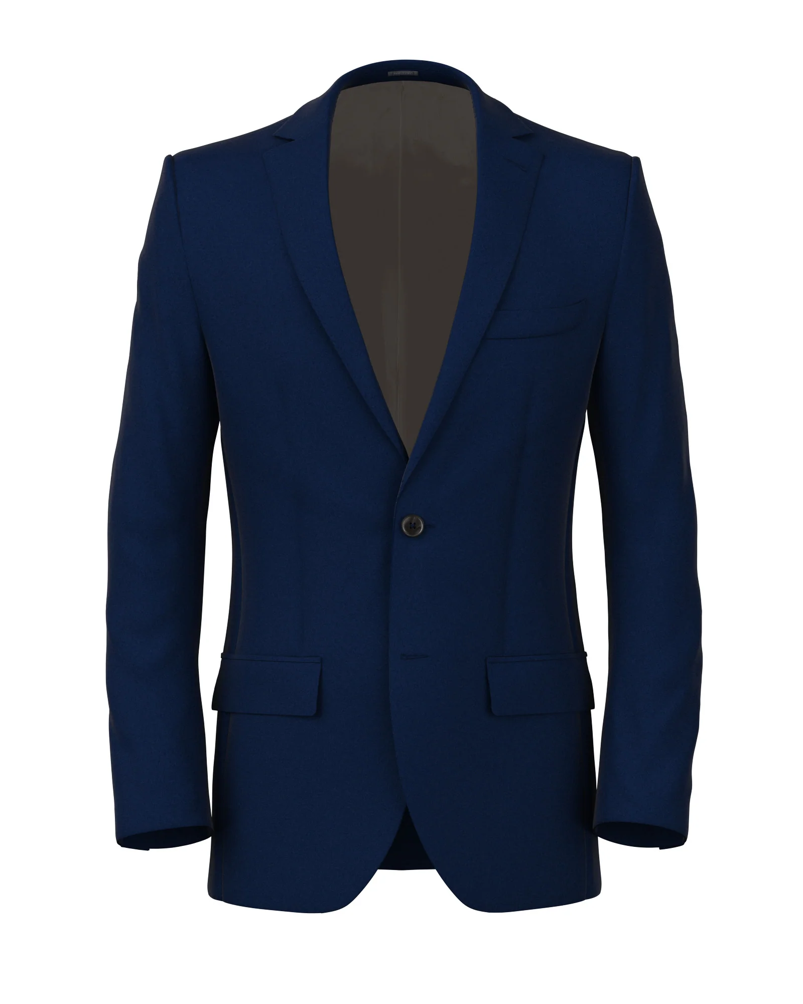 Giacca blu in twill di lana