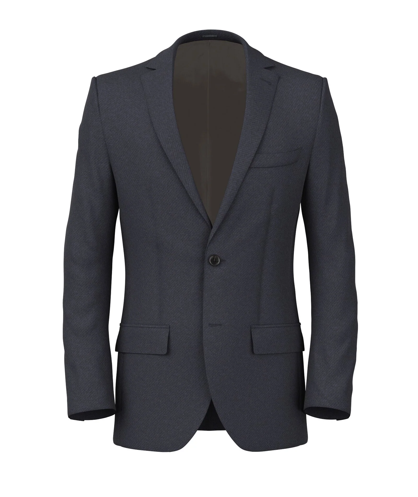 Giacca Blu scuro in Twill di Lana