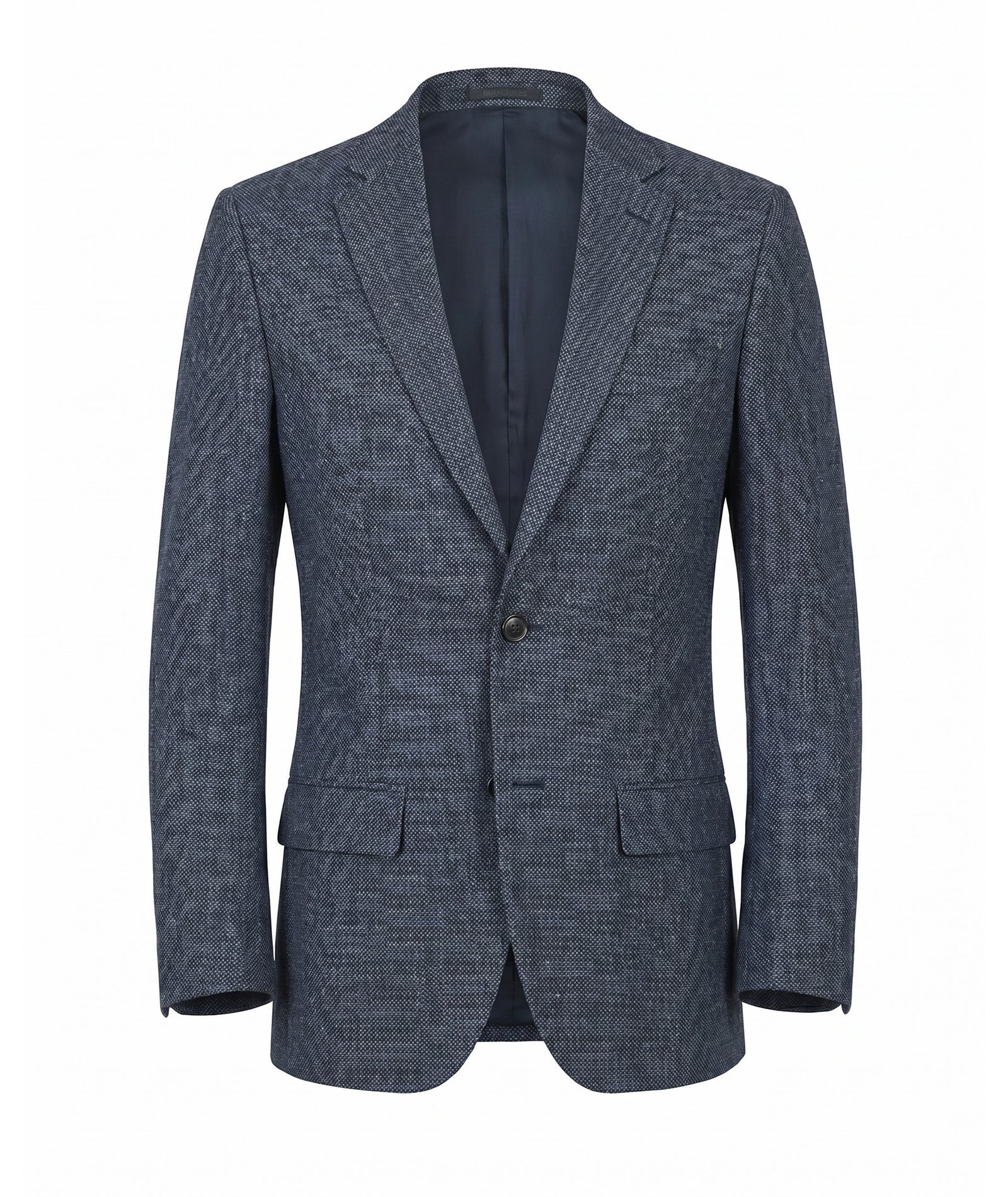 Giacca in cotone e lana effetto denim