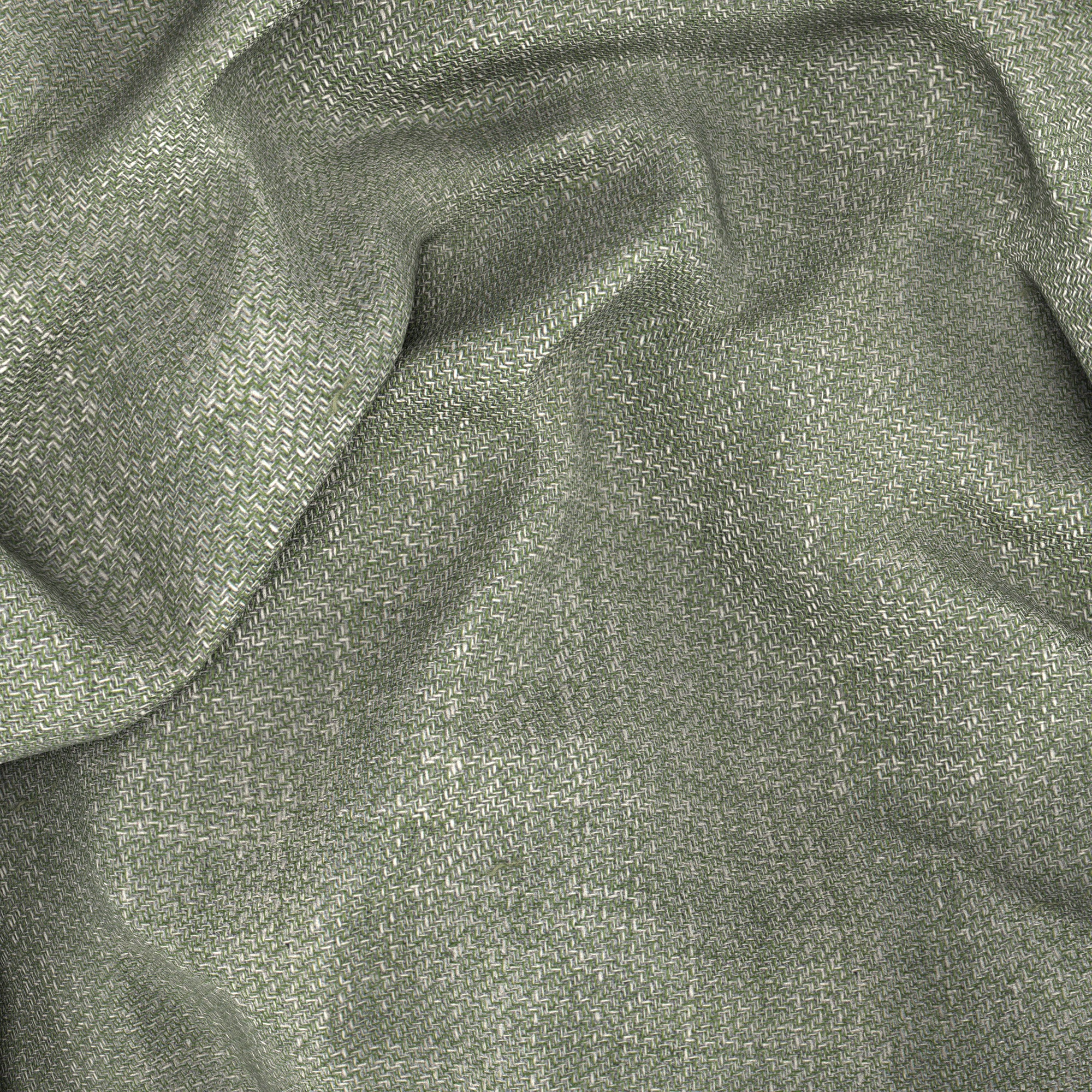 Giacca in cotone lana verde mélange - Image 3