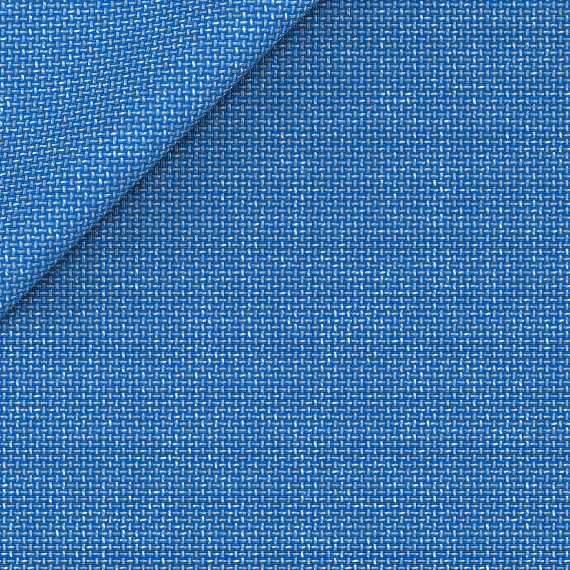 Giacca in lana hopsack natural stretch azzurro - Image 3