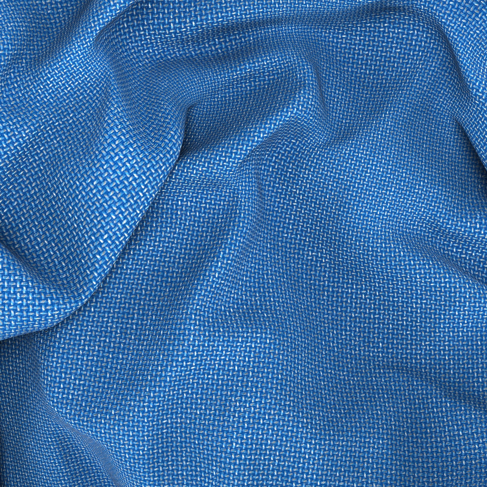 Giacca in lana hopsack natural stretch azzurro - Image 4