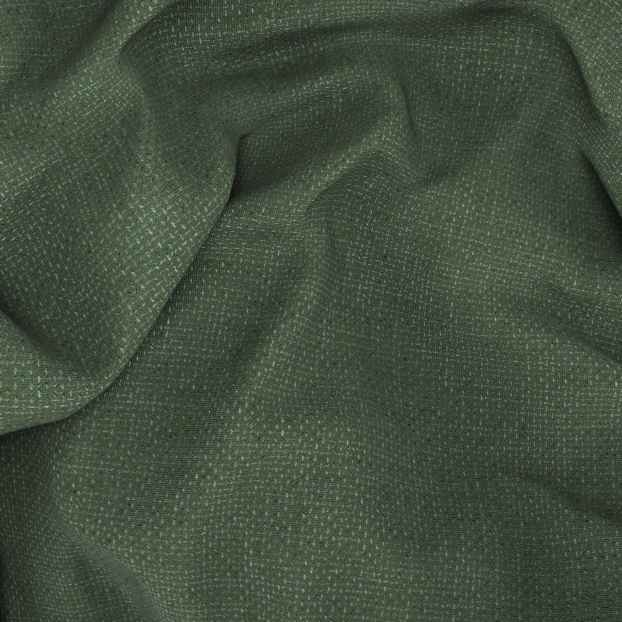 Giacca in lana hopsack natural stretch verde - Image 3