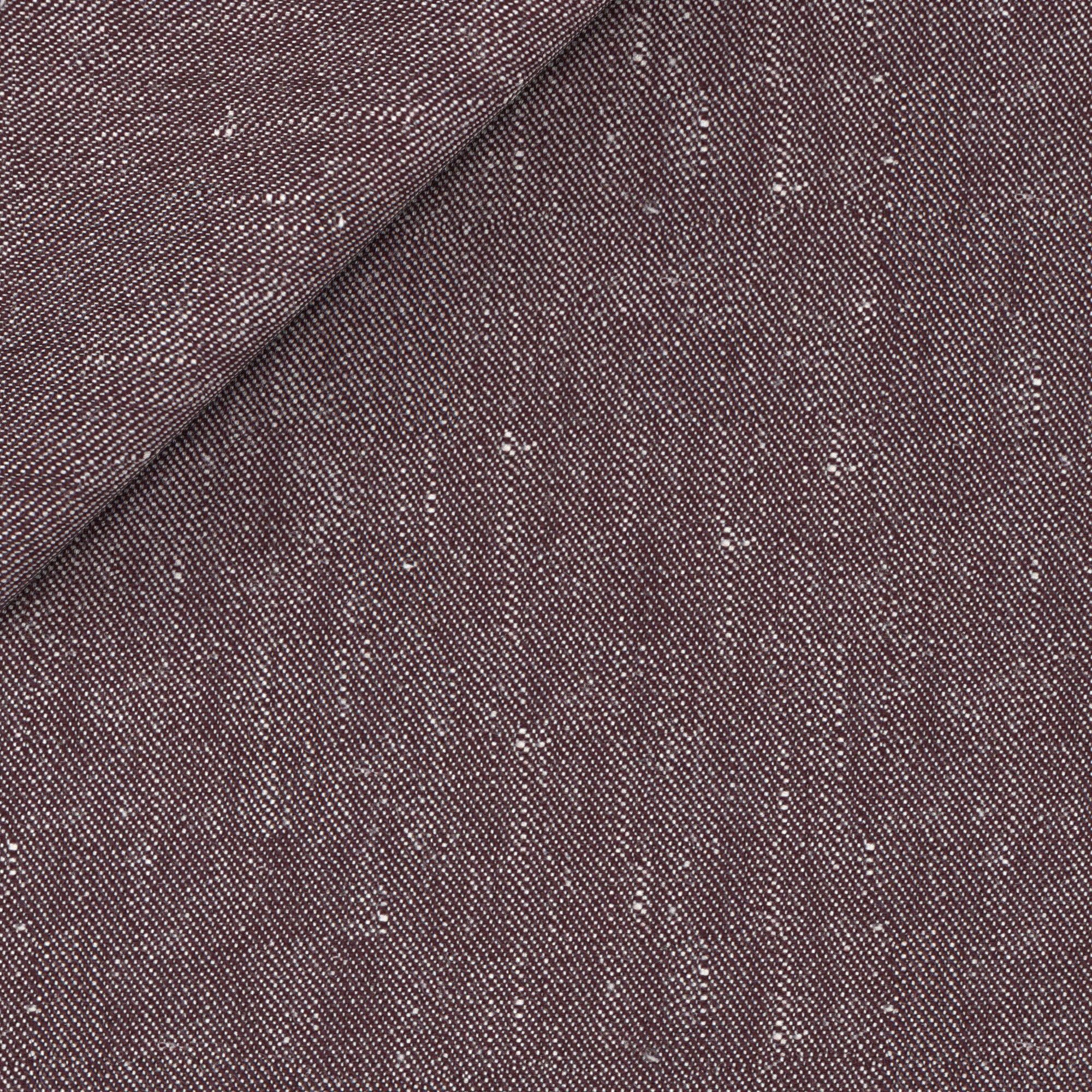 Giacca in lino lana bordeaux effetto denim - Image 2