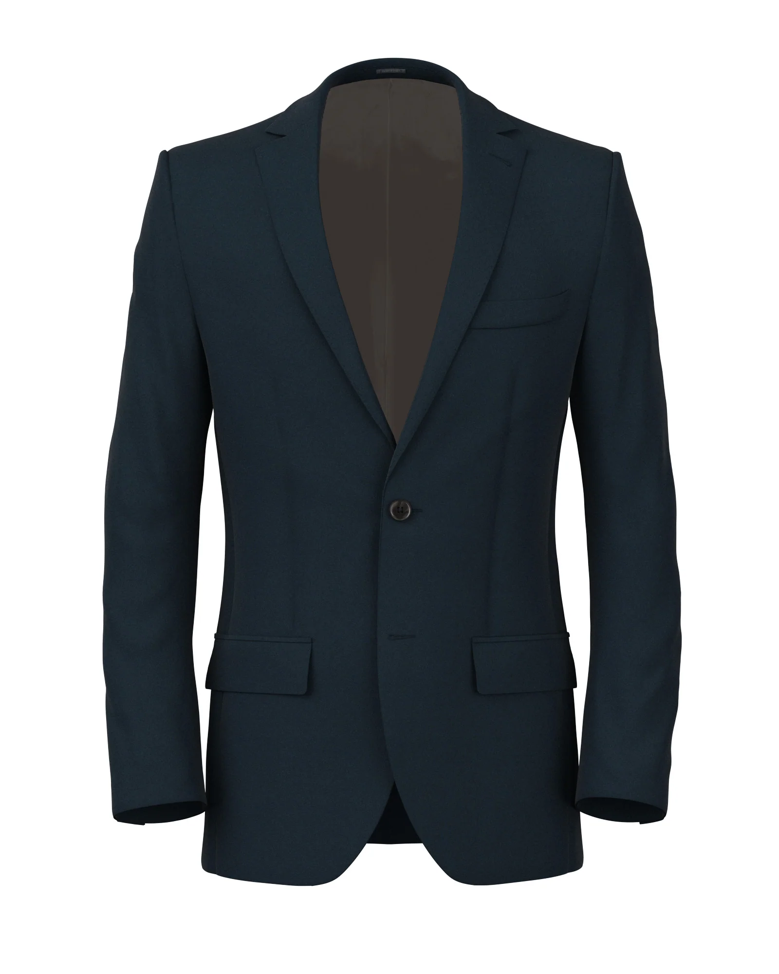 Giacca in twill di cotone e seta color petrolio