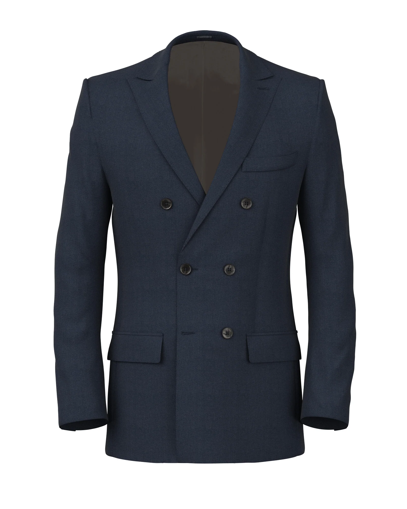 Giacca in twill di cotone stretch blu denim