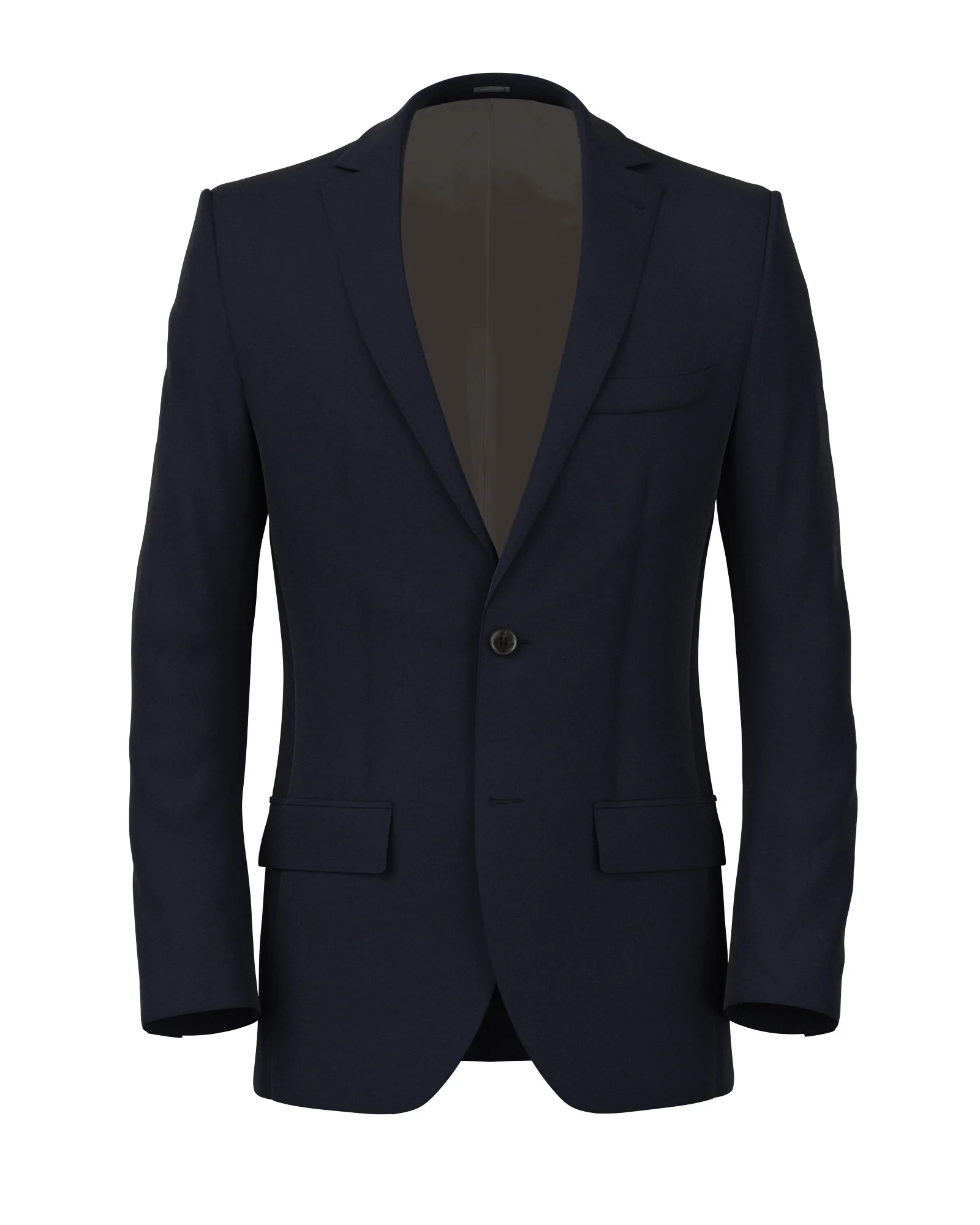 Giacca in twill di lana 150'S blu navy