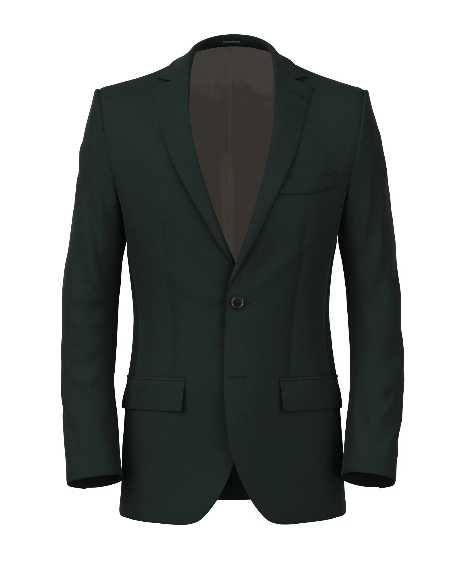 Giacca in twill di lana 150'S verde scuro