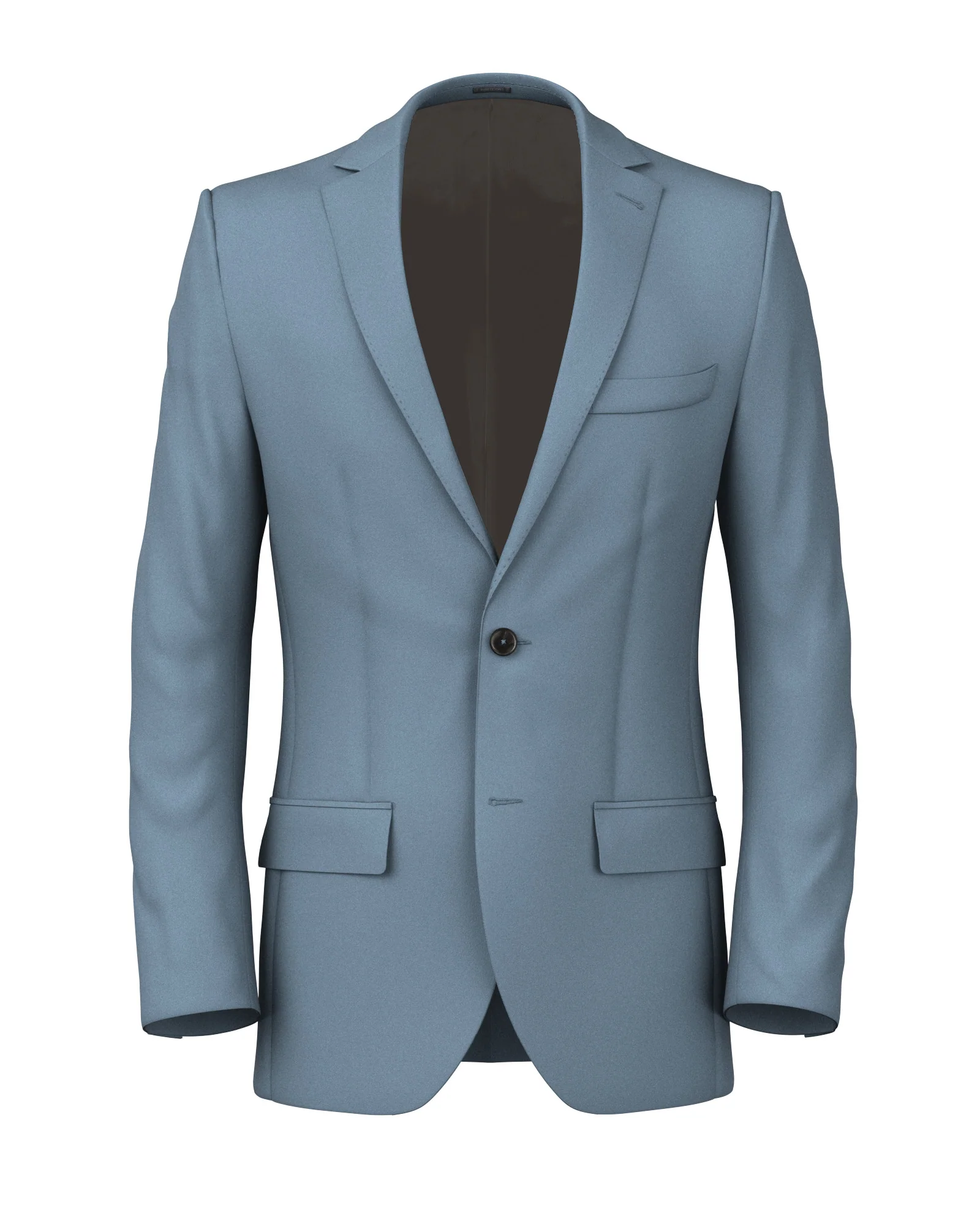 Giacca in twill di lana avio