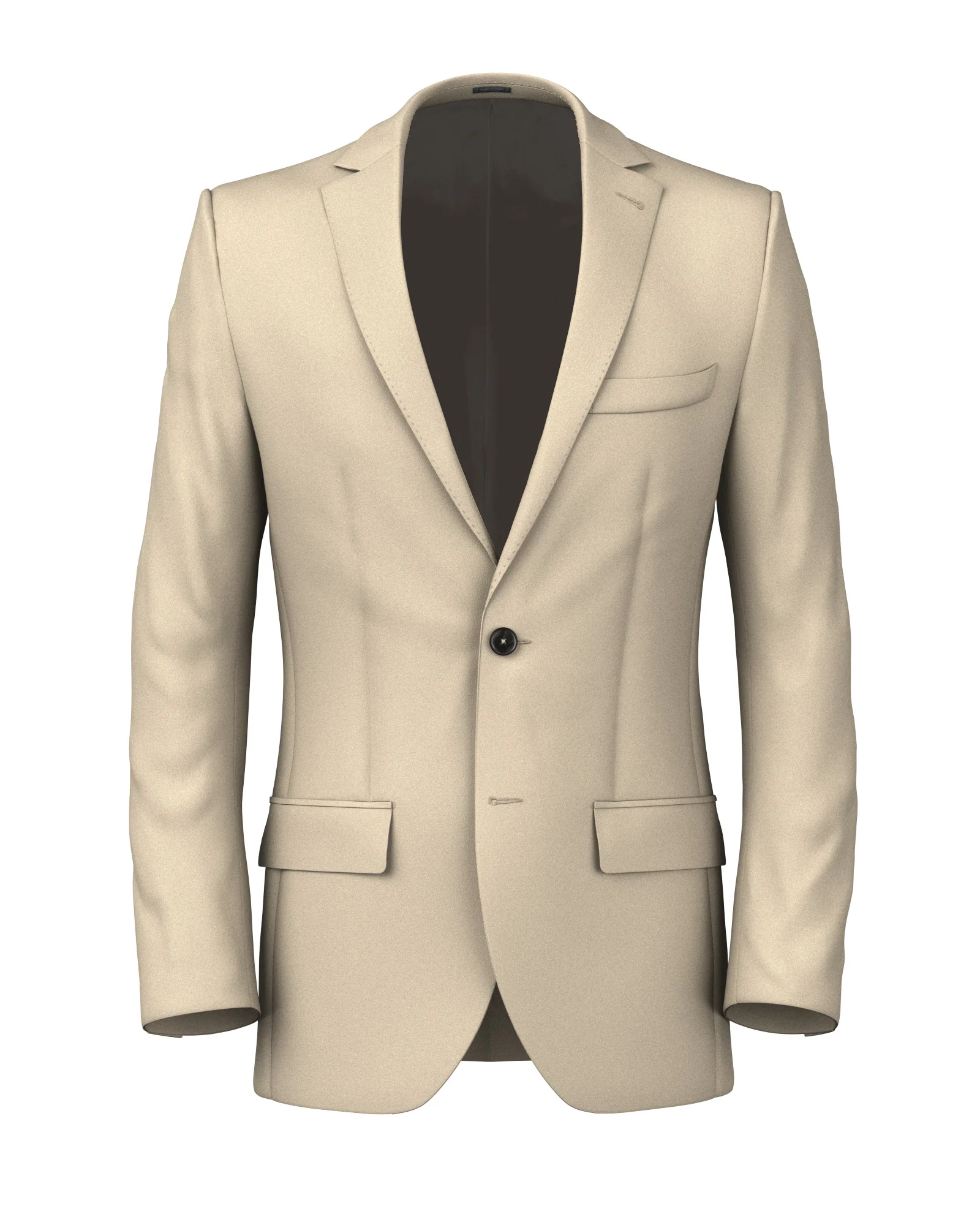 Giacca in twill di lana beige